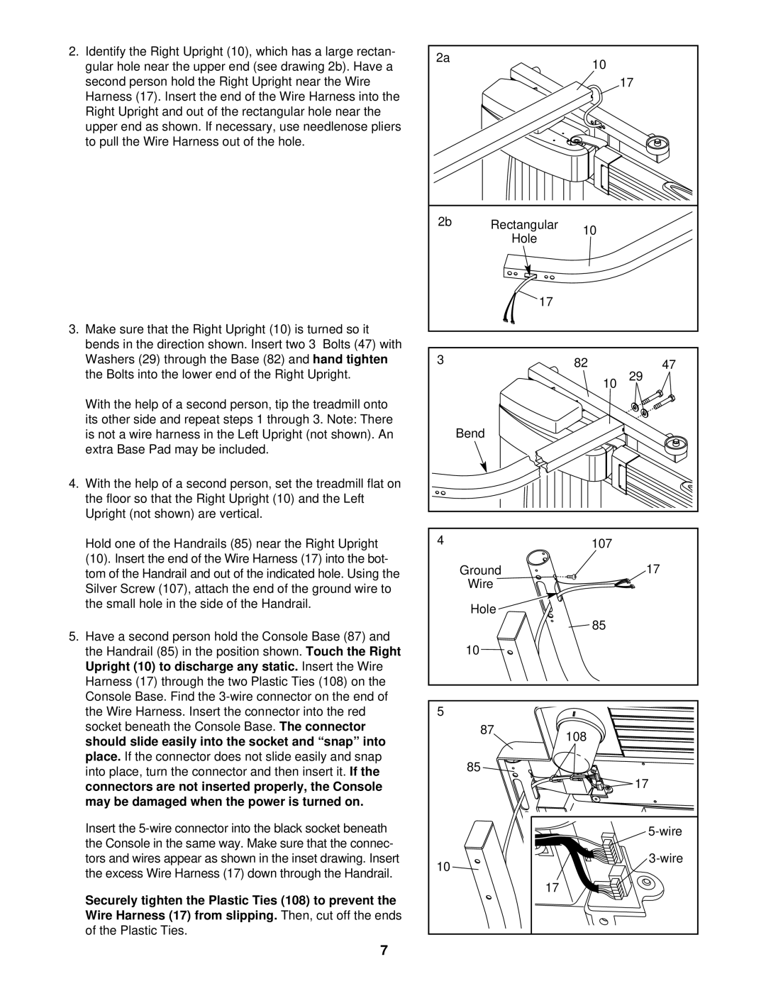 Image IMTL39520 user manual Rectangular Hole Bend 107 Ground Wire 108 