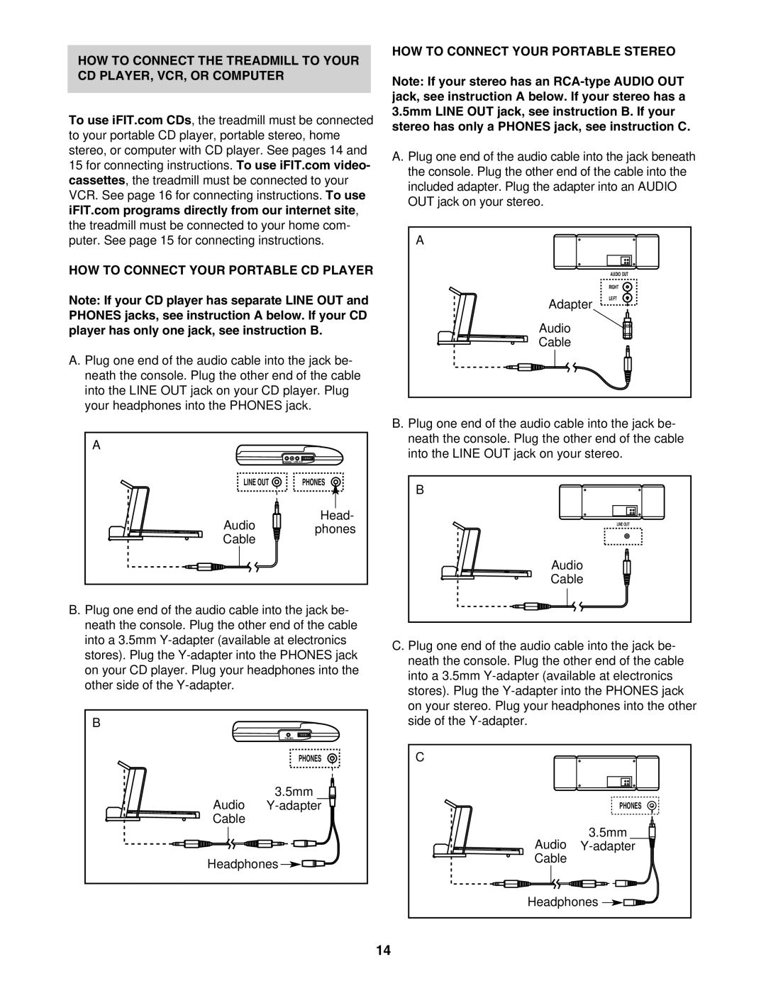Image IMTL39526 user manual HOW to Connect Your Portable Stereo 