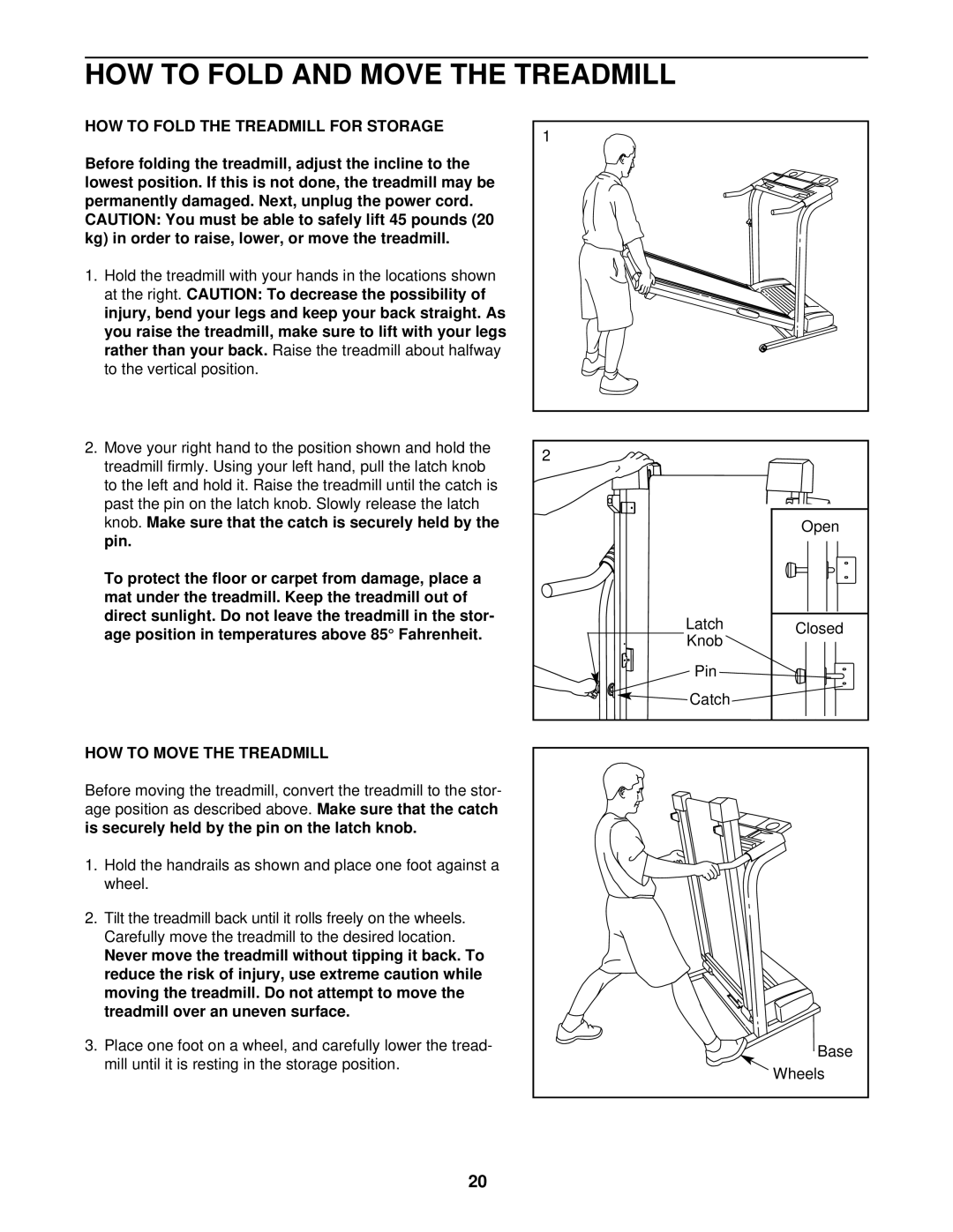 Image IMTL39620 HOW to Fold and Move the Treadmill, HOW to Fold the Treadmill for Storage, HOW to Move the Treadmill 