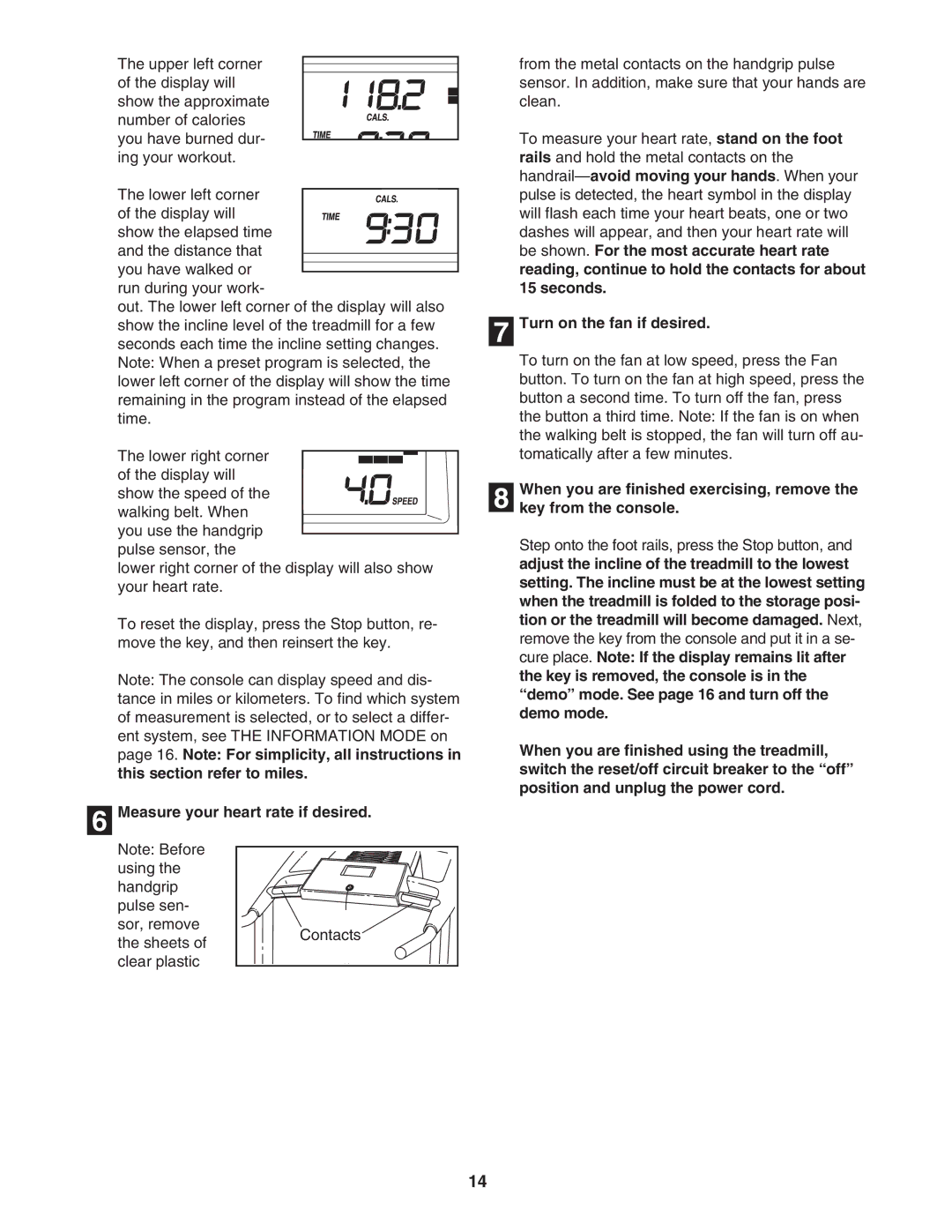 Image IMTL39906.0 user manual Measure your heart rate if desired, Turn on the fan if desired 