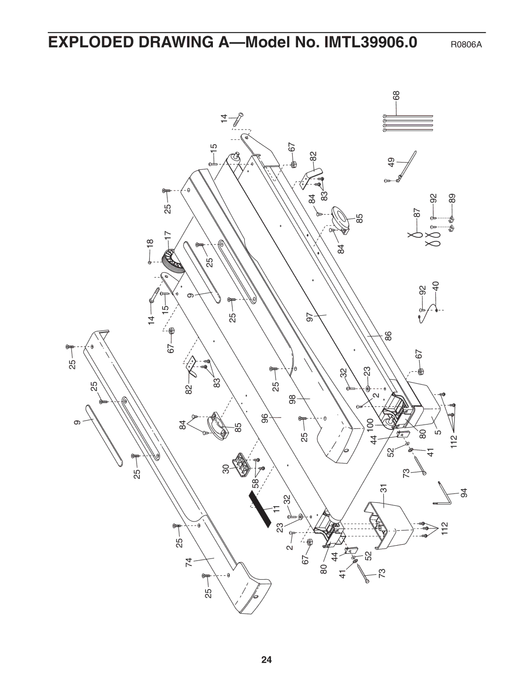 Image IMTL39906.0 user manual Exploded Drawing A-Model No. IMTL39906 