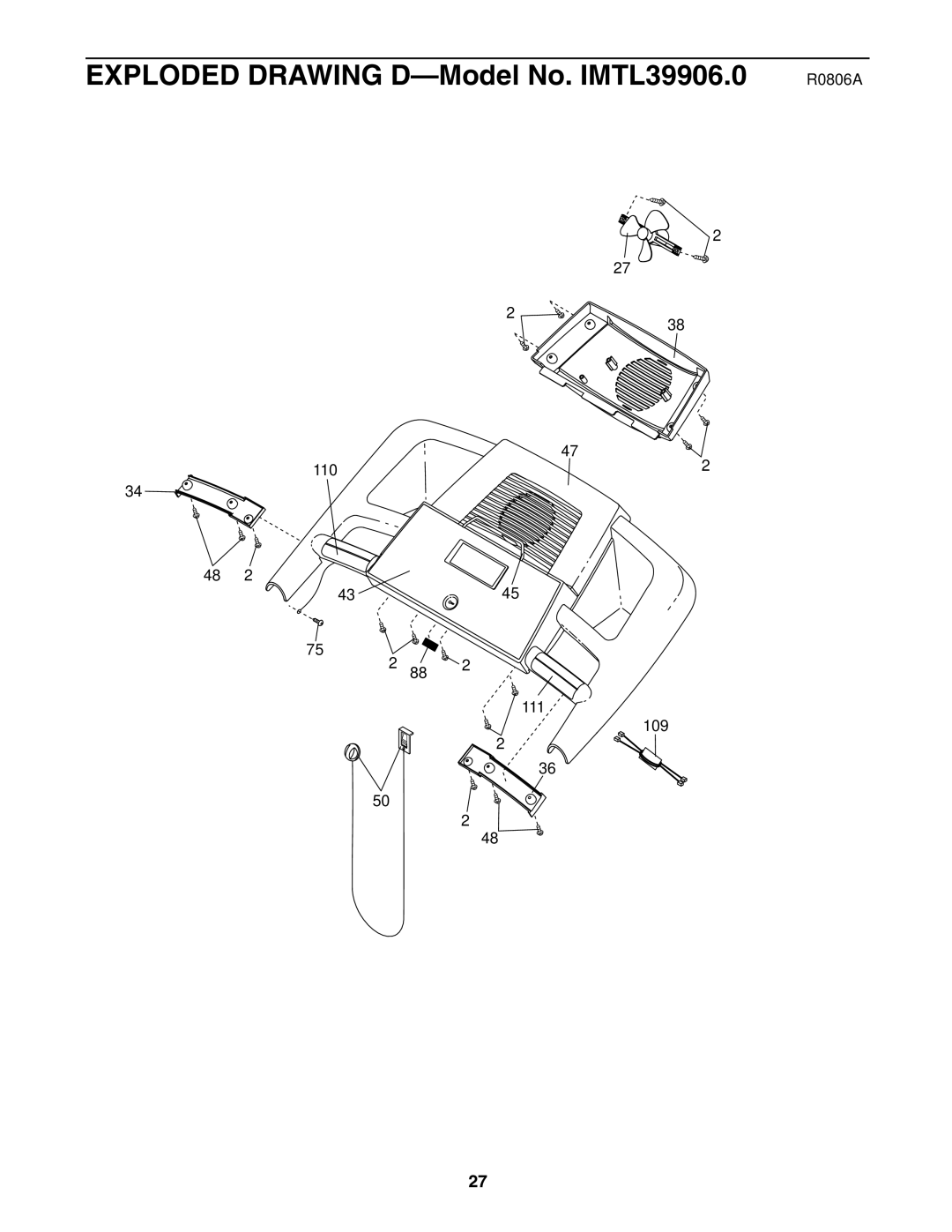 Image user manual Exploded Drawing D-Model No. IMTL39906.0 