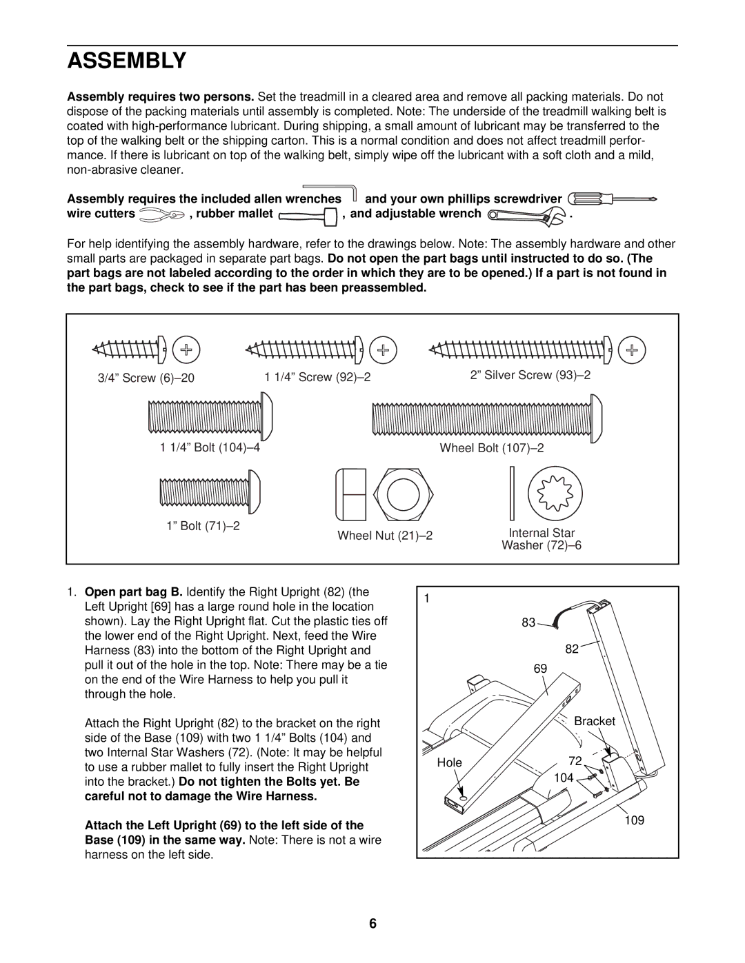 Image IMTL41530 user manual Assembly 