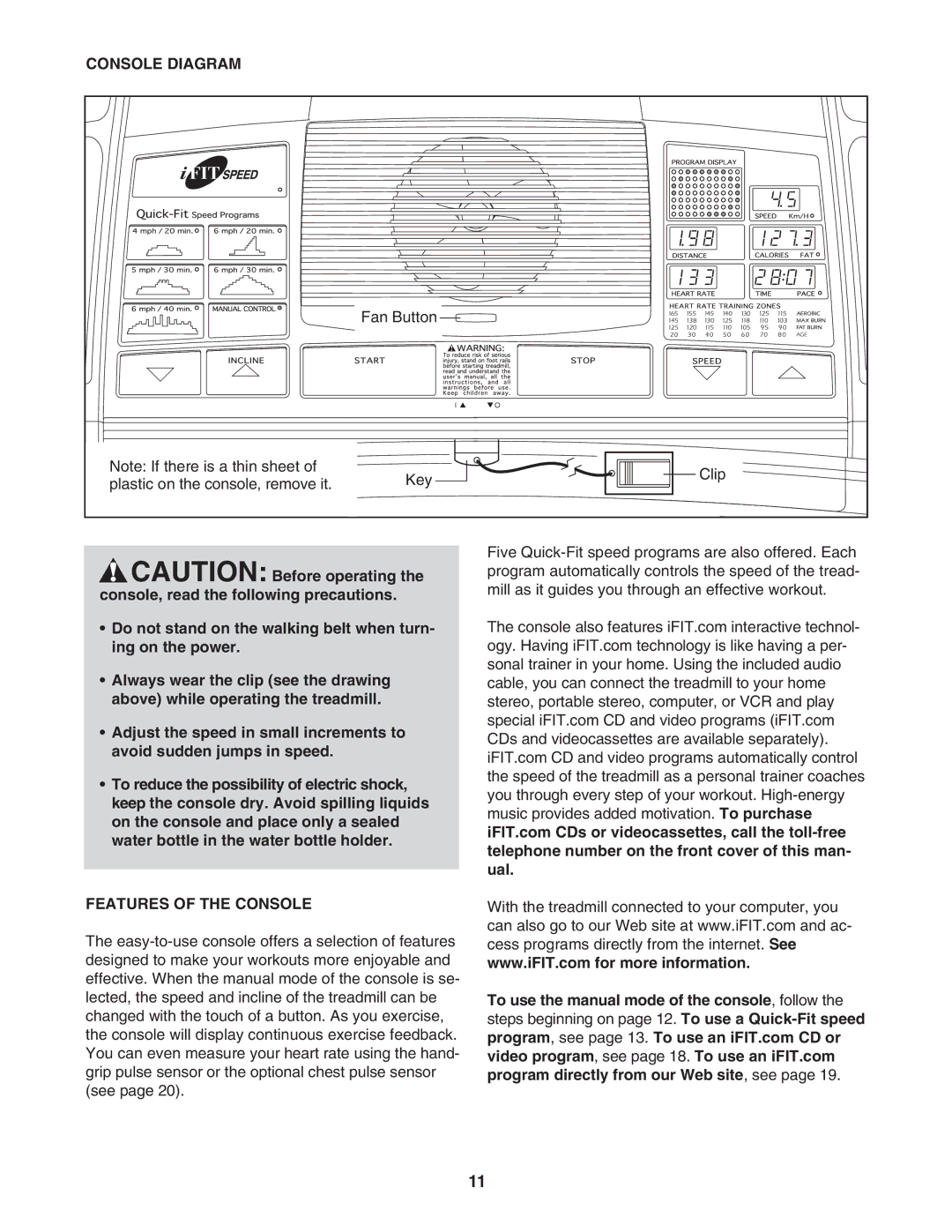 Image IMTL4153.1 user manual Console Diagram, Features of the Console 