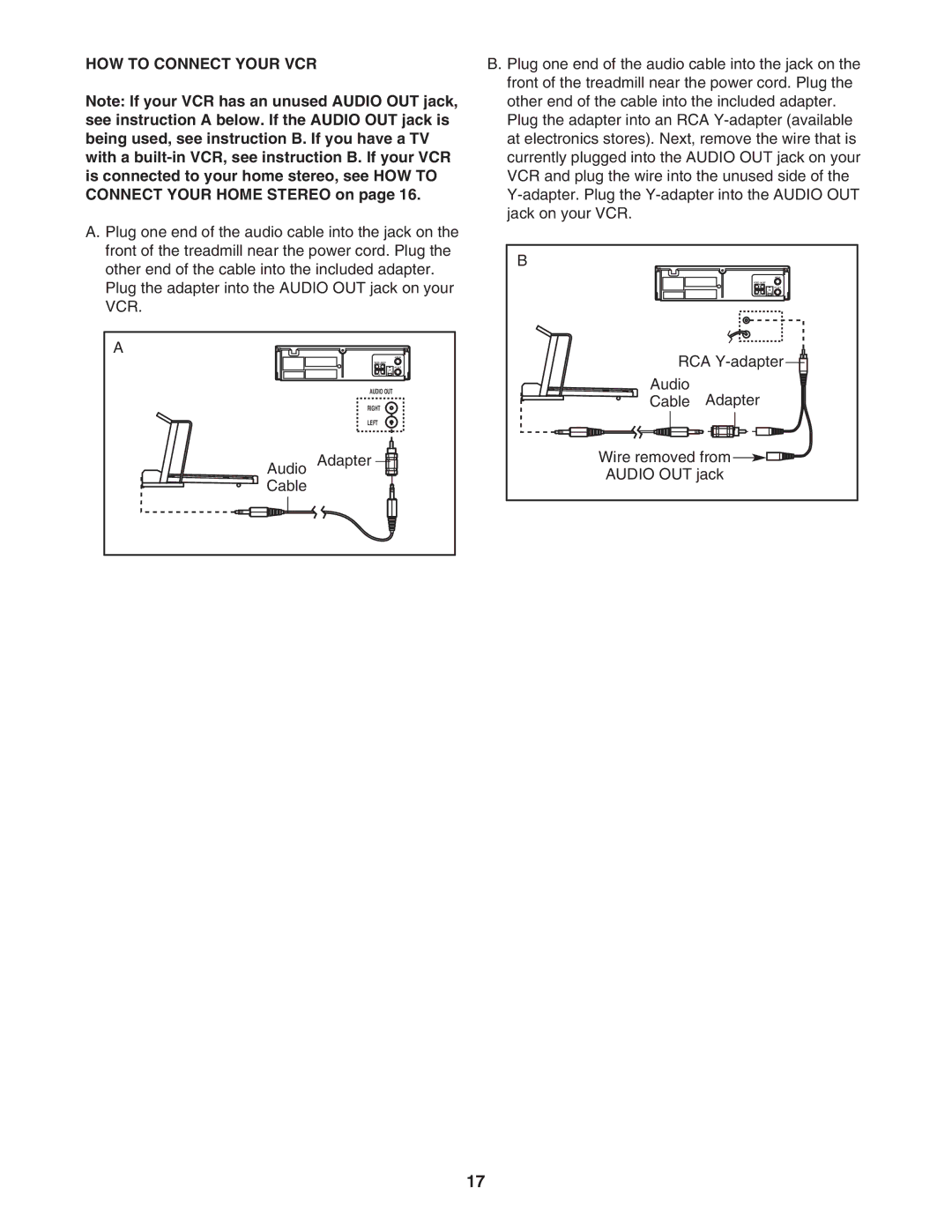 Image IMTL4153.1 user manual HOW to Connect Your VCR, Audio Adapter Cable 