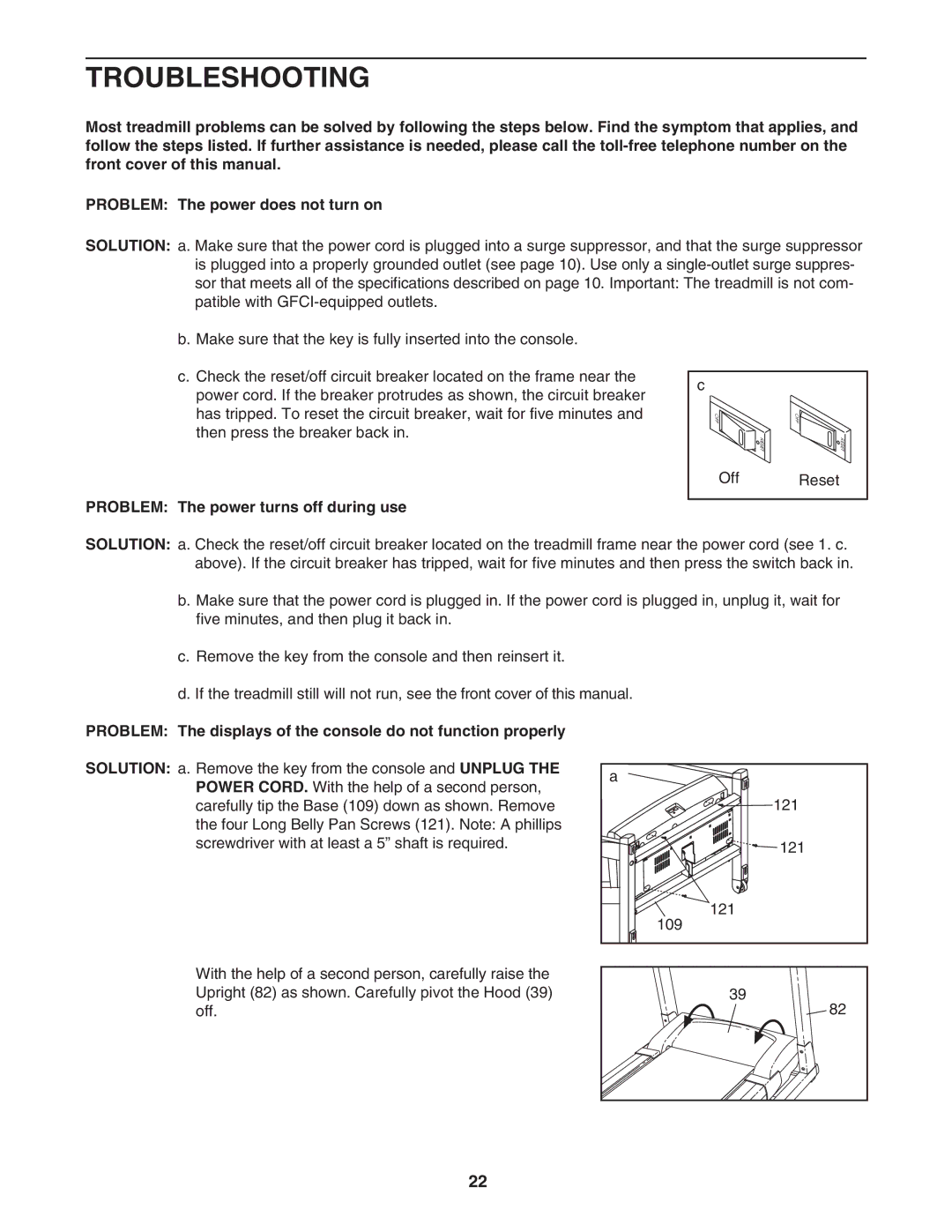 Image IMTL4153.1 user manual Troubleshooting, Problem The power turns off during use 