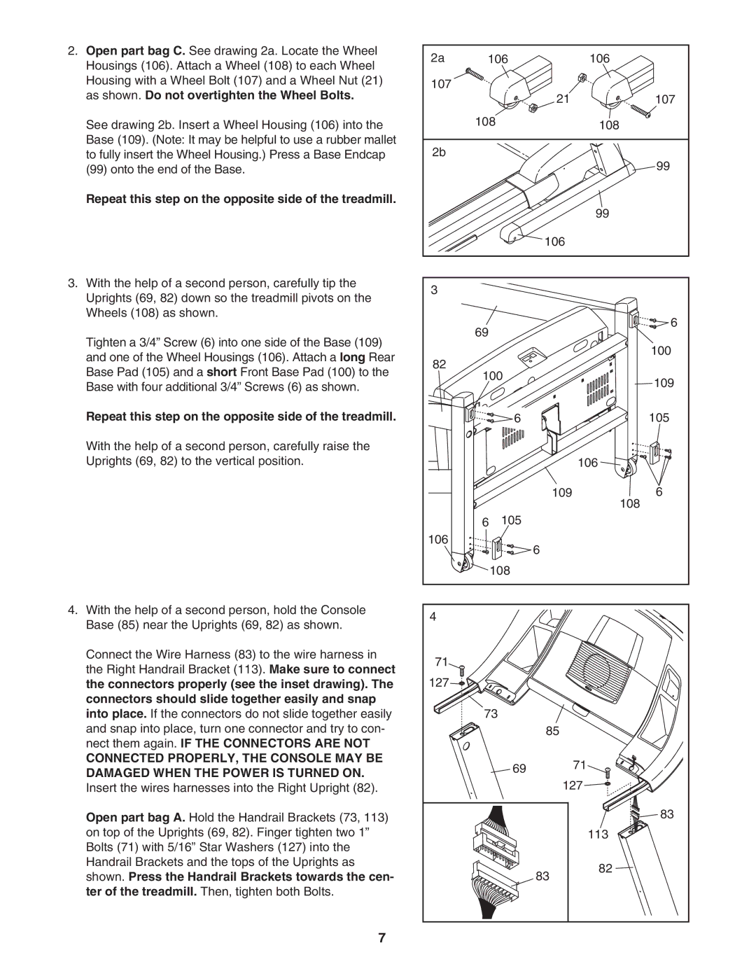 Image IMTL4153.1 user manual Repeat this step on the opposite side of the treadmill 