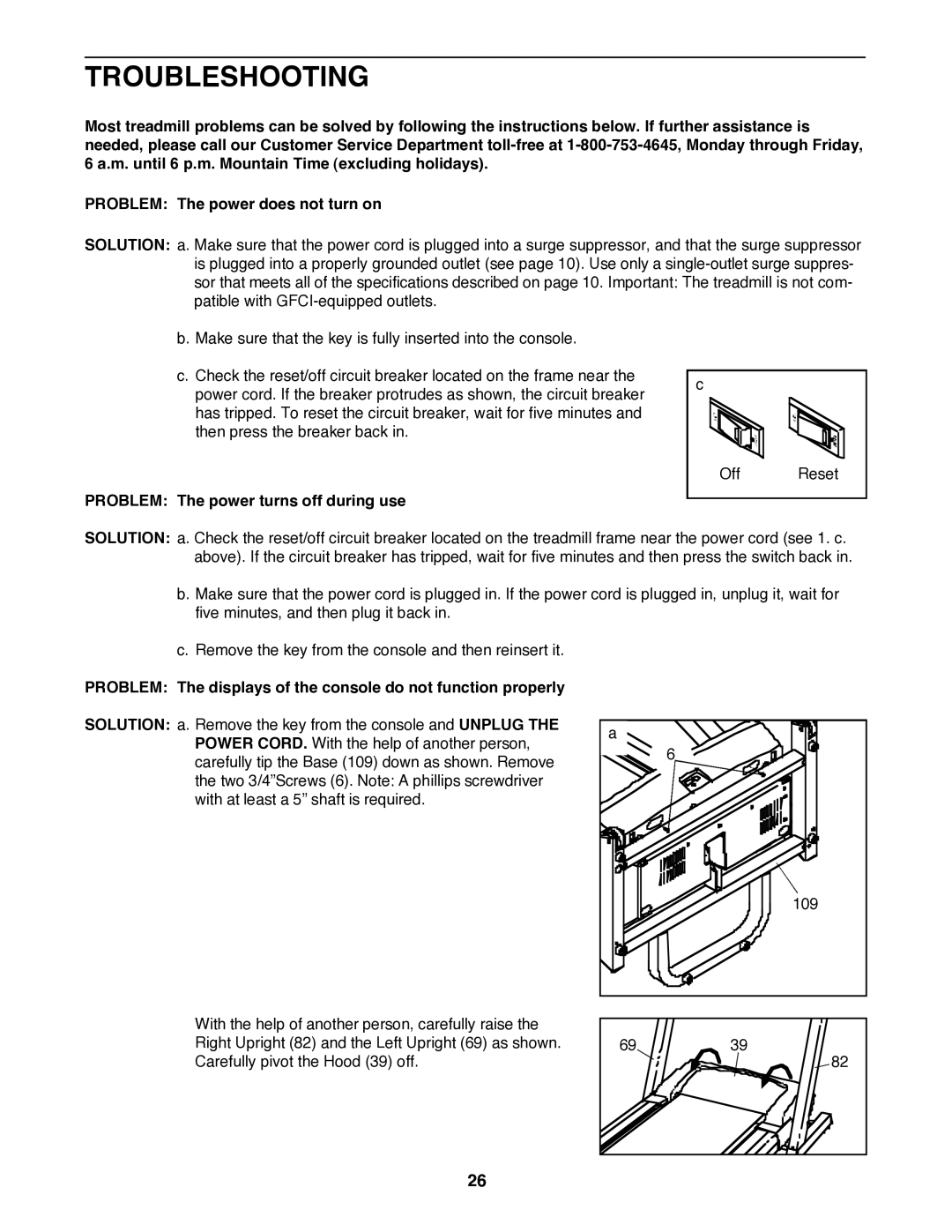 Image IMTL515040 user manual Troubleshooting, Problem The power turns off during use 