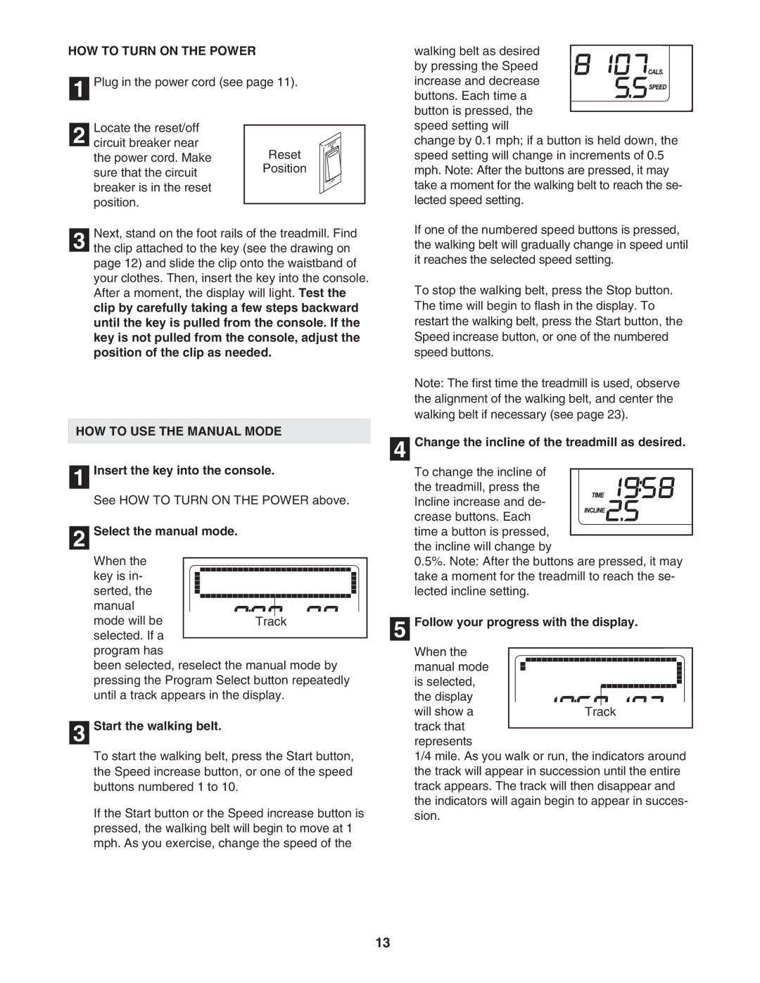 Image IMTL59105.0 user manual HOW to Turn on the Power, HOW to USE the Manual Mode 