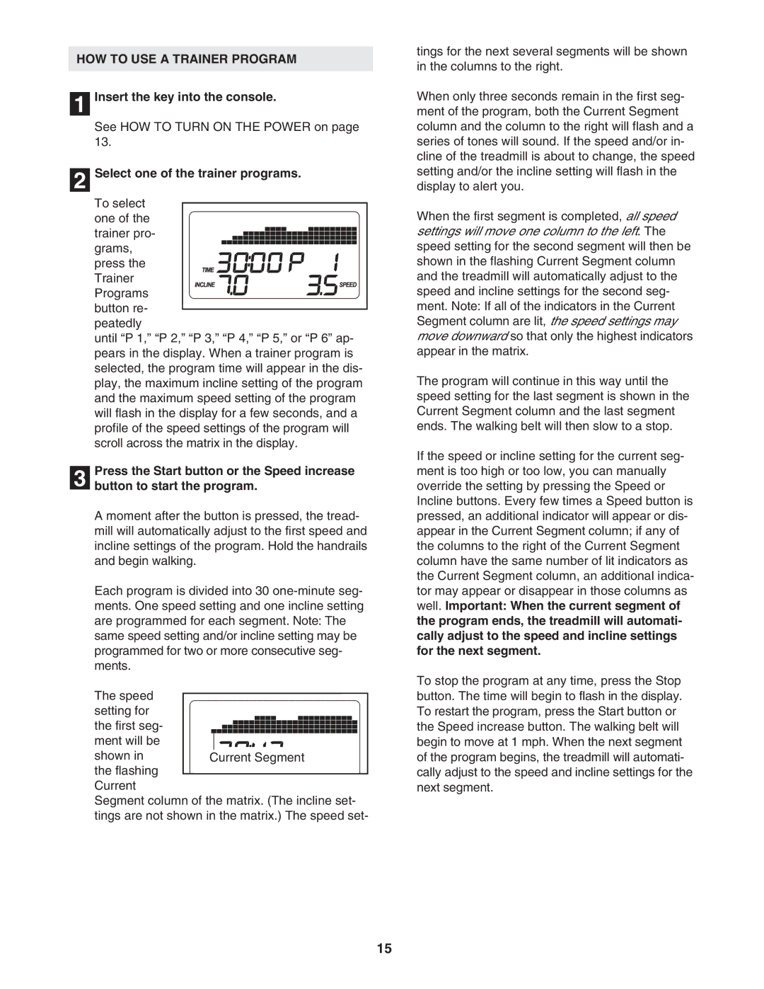 Image IMTL59105.0 user manual HOW to USE a Trainer Program, Select one of the trainer programs 