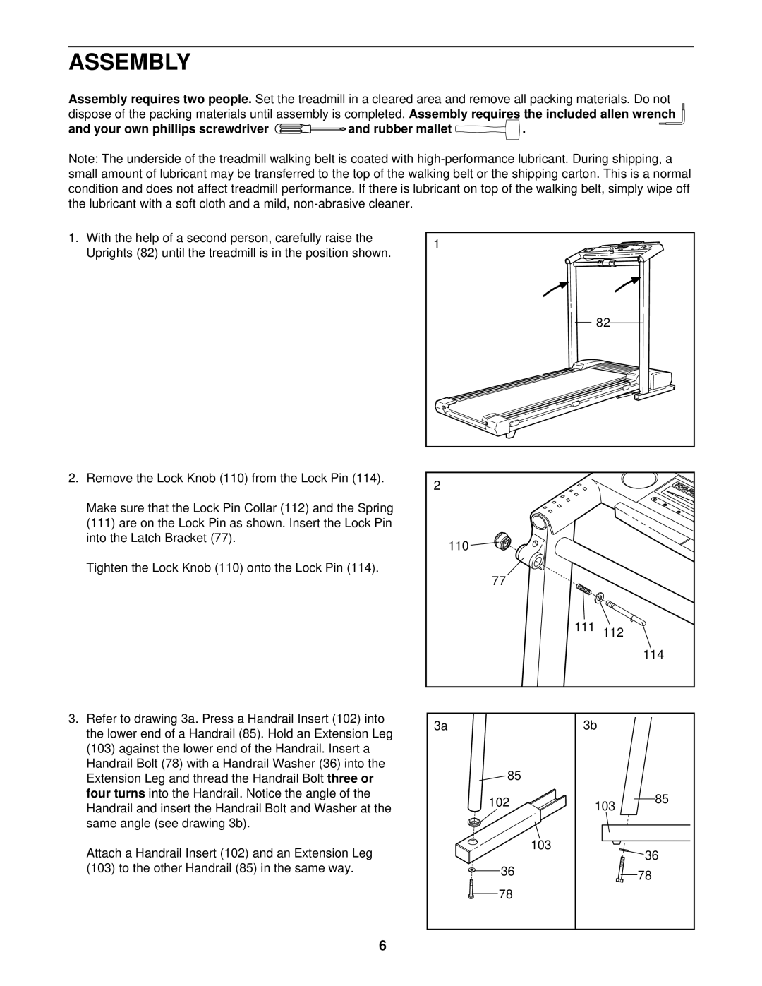 Image IMTL59520 user manual Assembly, Your own phillips screwdriver and rubber mallet 