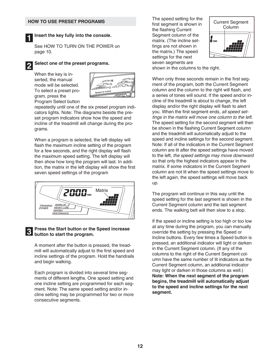 Image IMTL715040 user manual HOW to USE Preset Programs, Select one of the preset programs 