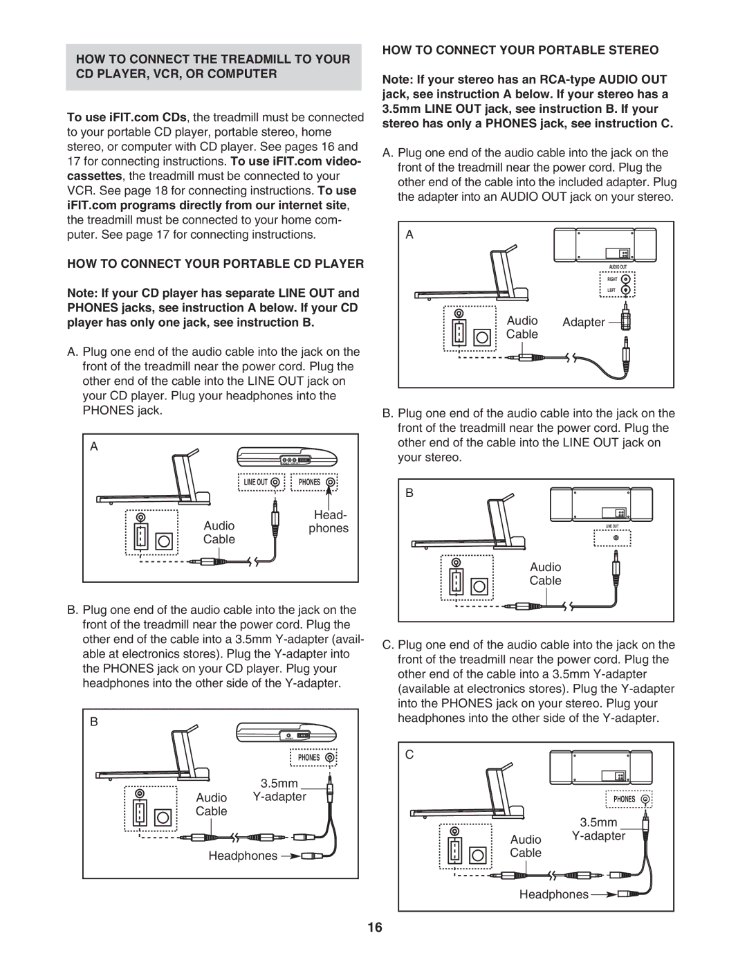 Image IMTL715040 user manual HOW to Connect Your Portable Stereo 