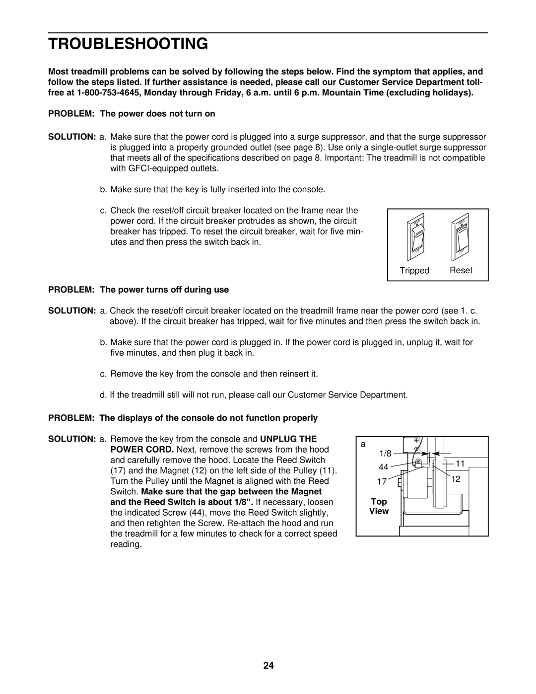 Image IMTL715040 user manual Troubleshooting, Problem The power turns off during use 