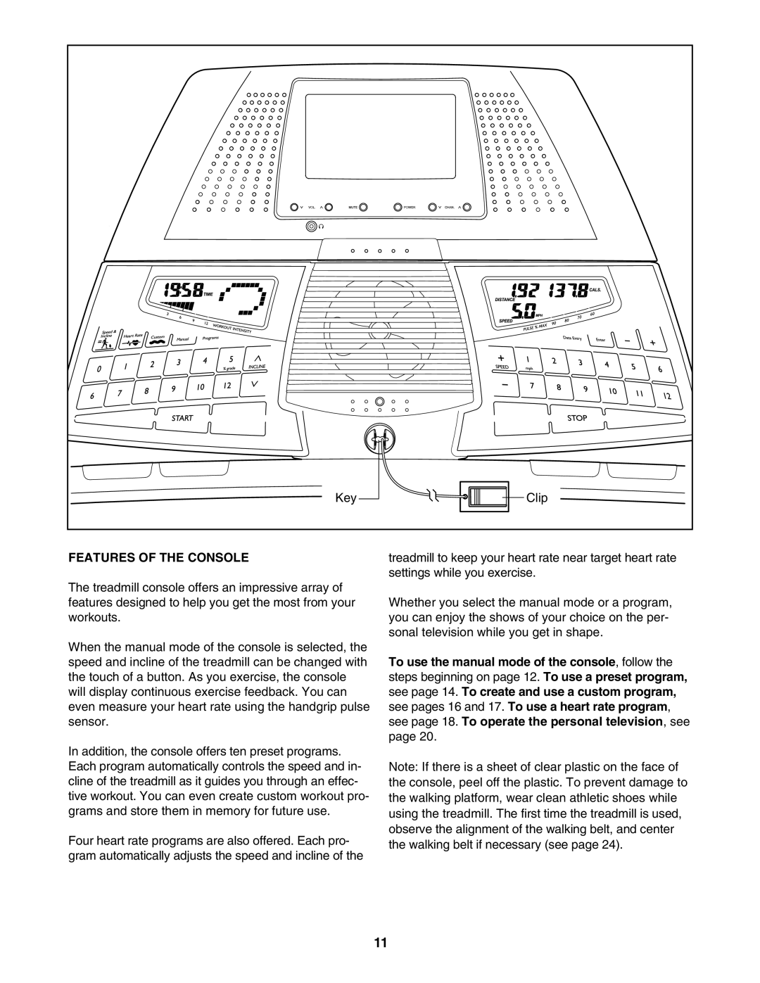 Image IMTL94106.0 user manual Features of the Console 