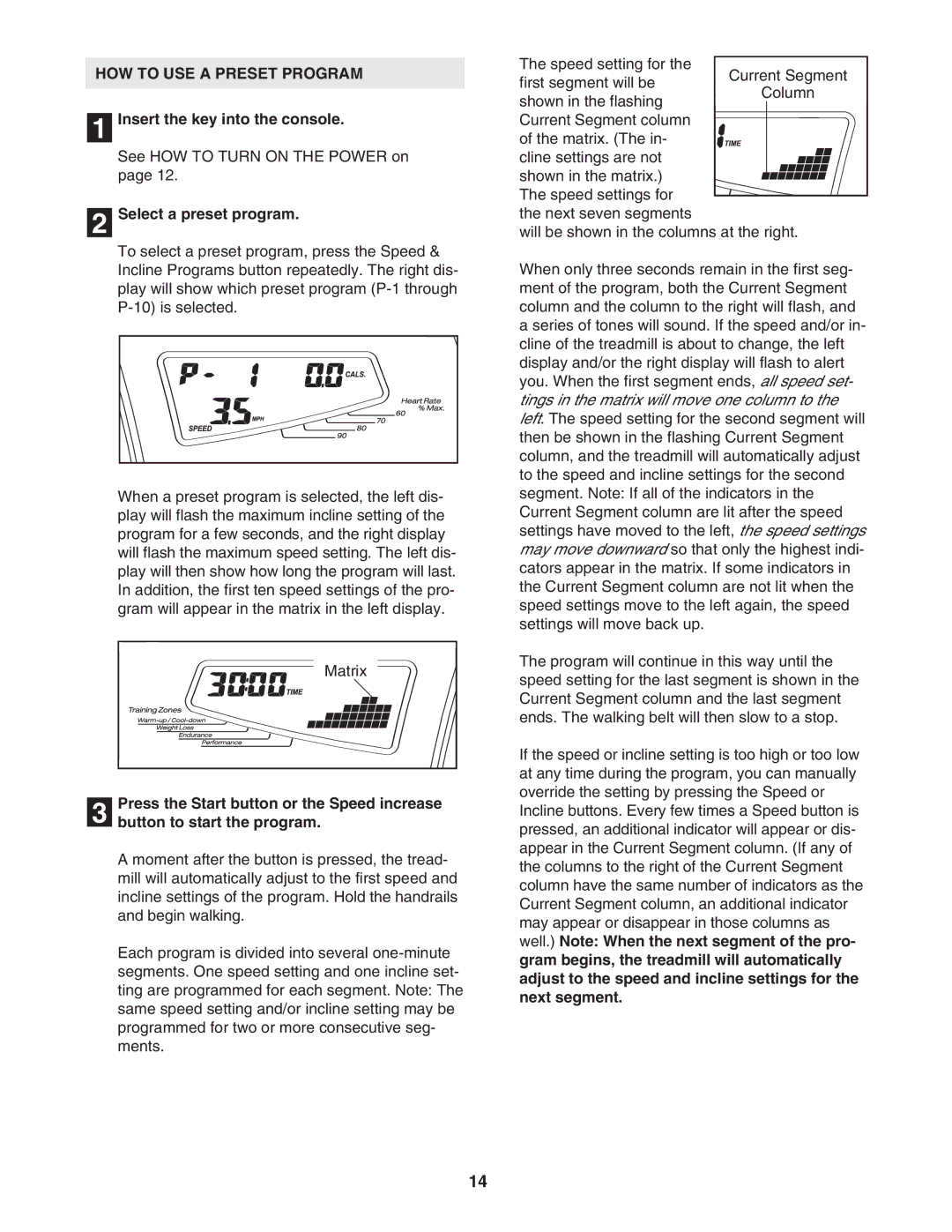 Image IMTL94106.2 user manual HOW to USE a Preset Program, Select a preset program 