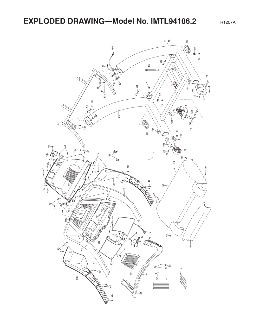 Image IMTL94106.2 user manual Exploded DRAWING-Model 