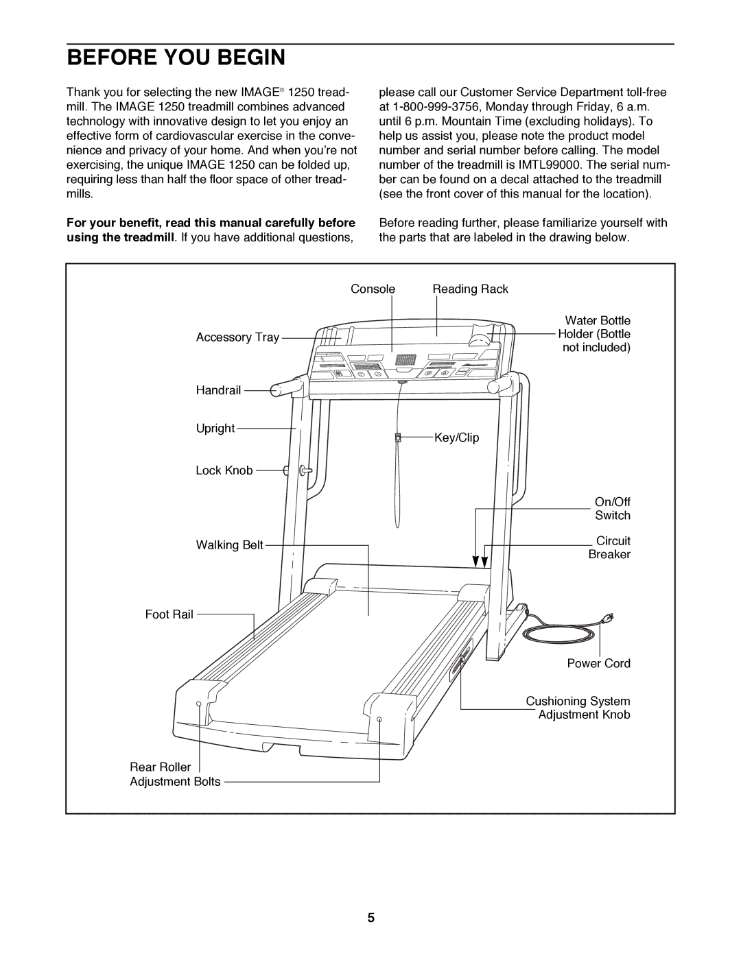 Image IMTL99000 user manual Before YOU Begin 