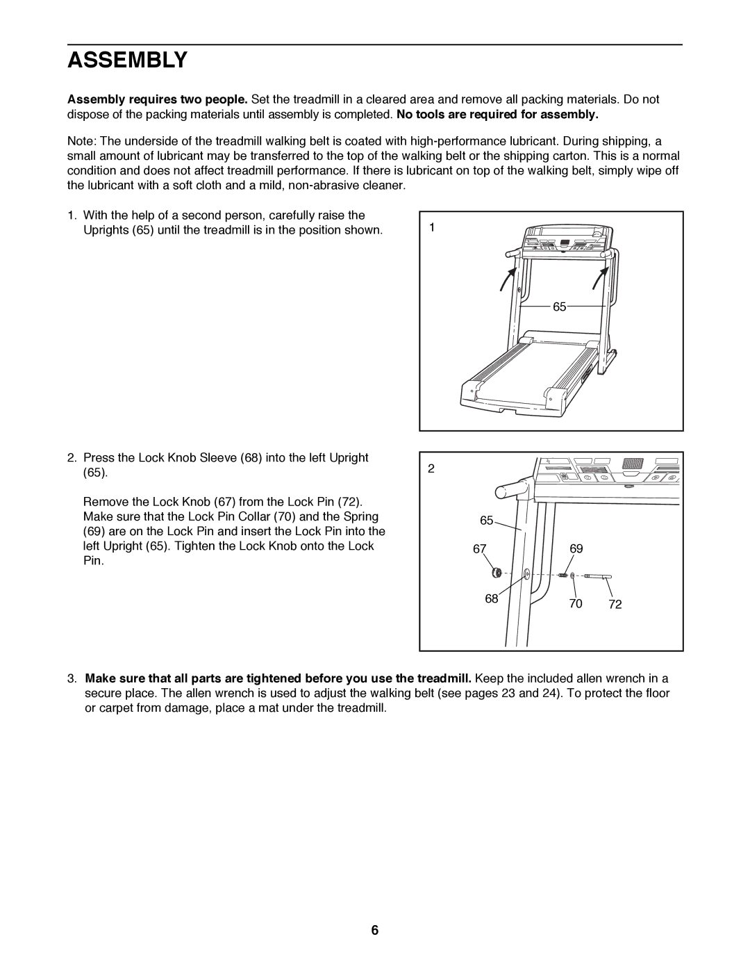 Image IMTL99000 user manual Assembly 