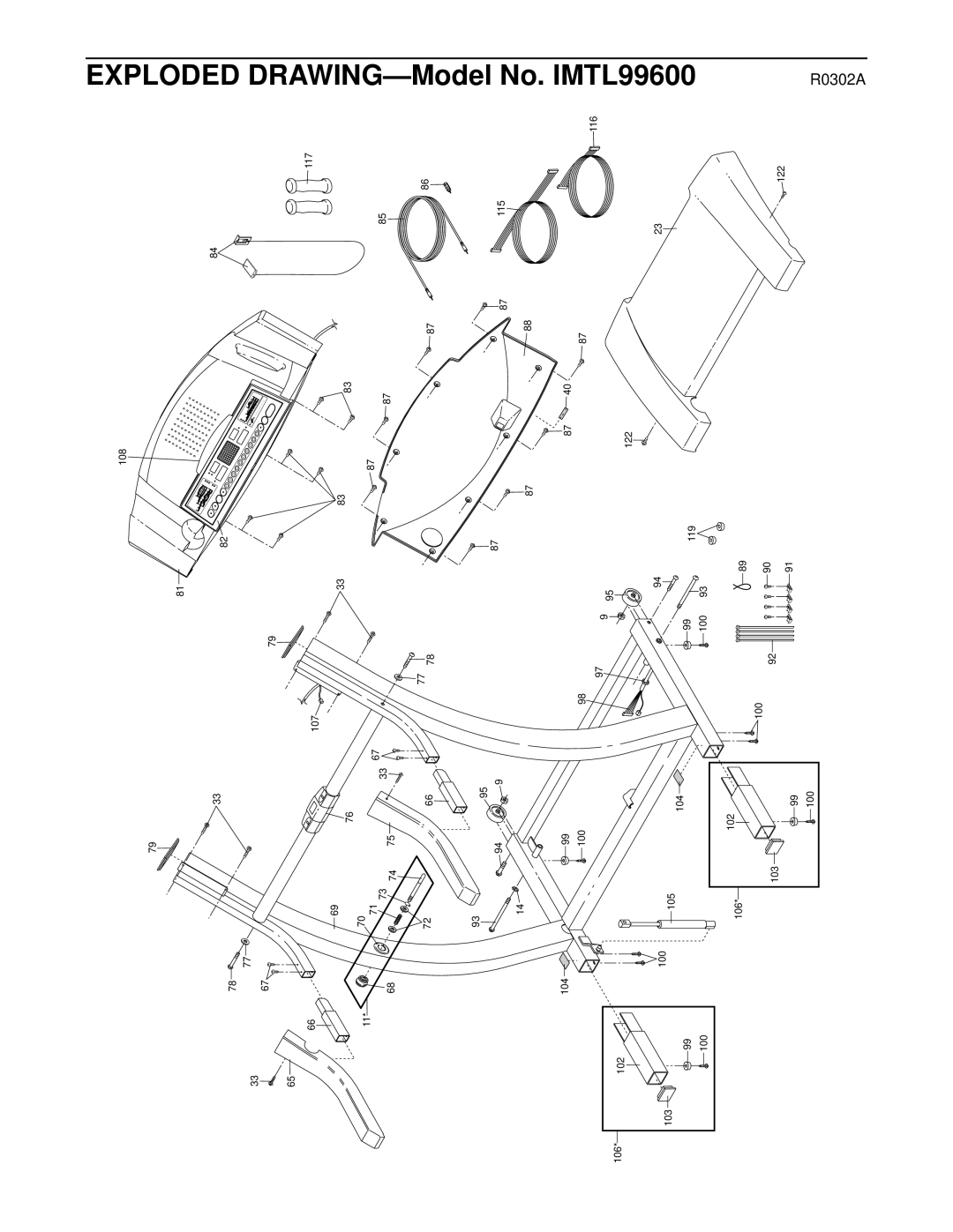 Image IMTL99600 user manual Exploded DRAWING-Model 