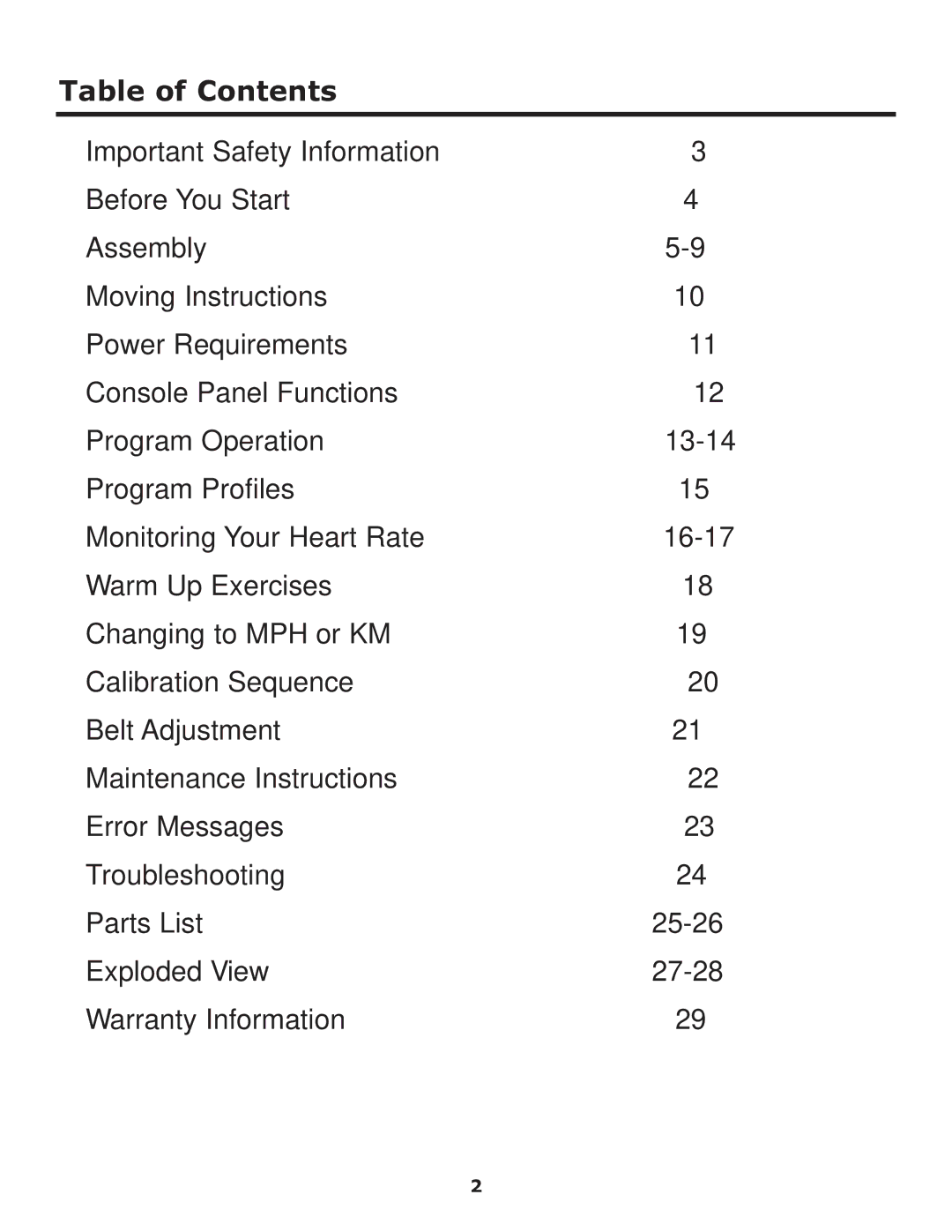 Image Keys 4600T owner manual Table of Contents 