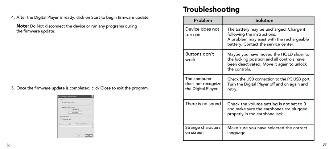 Imation 3503 user manual Troubleshooting 