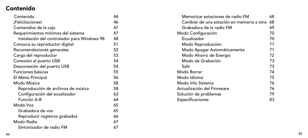 Imation 3503 user manual Contenido 