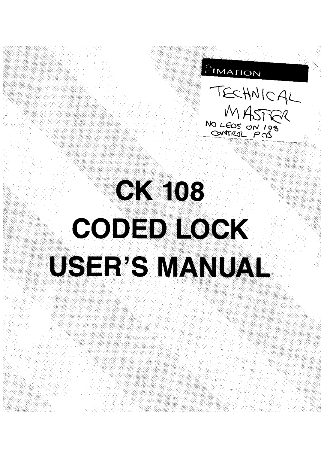 Imation CK 108 manual 