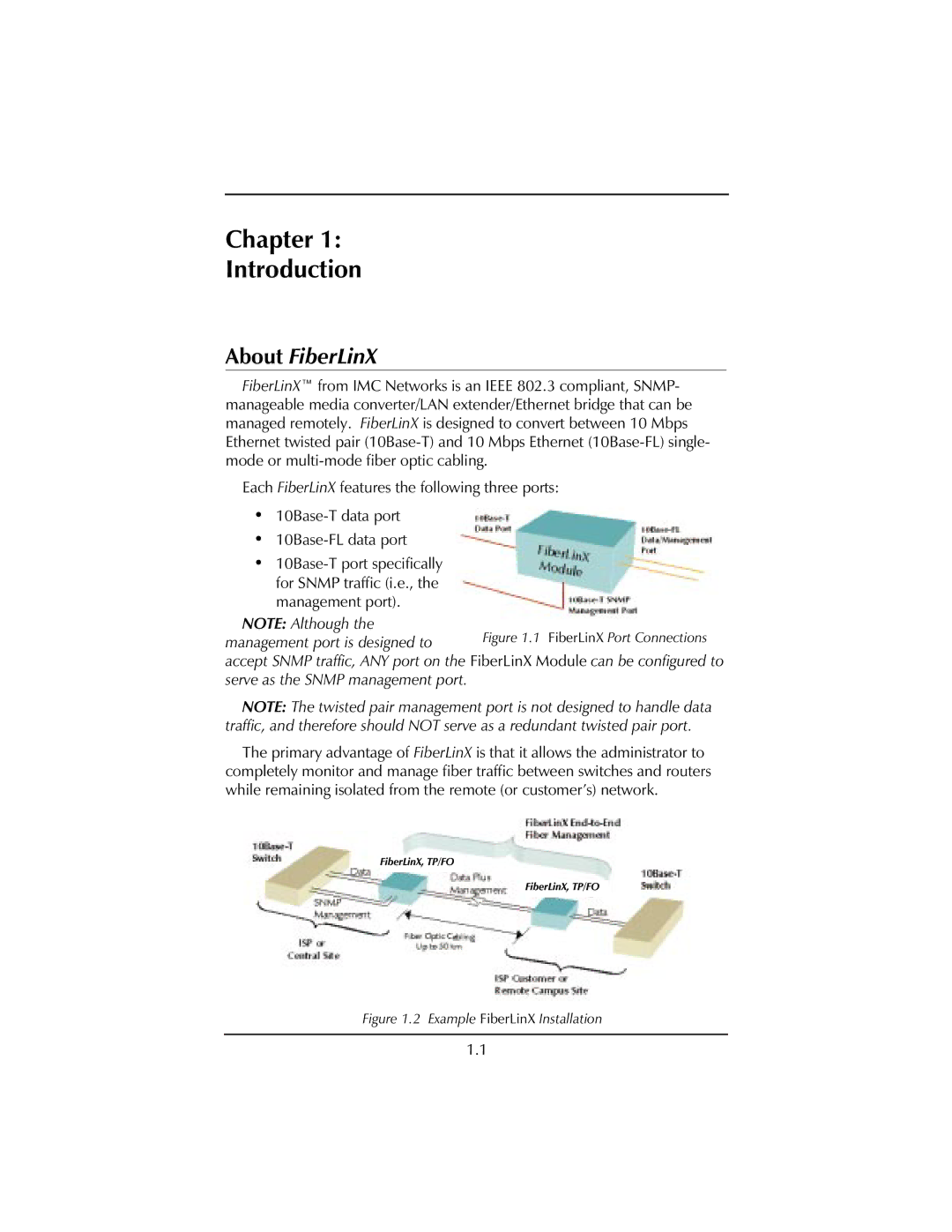 IMC Networks installation manual Chapter Introduction, About FiberLinX 