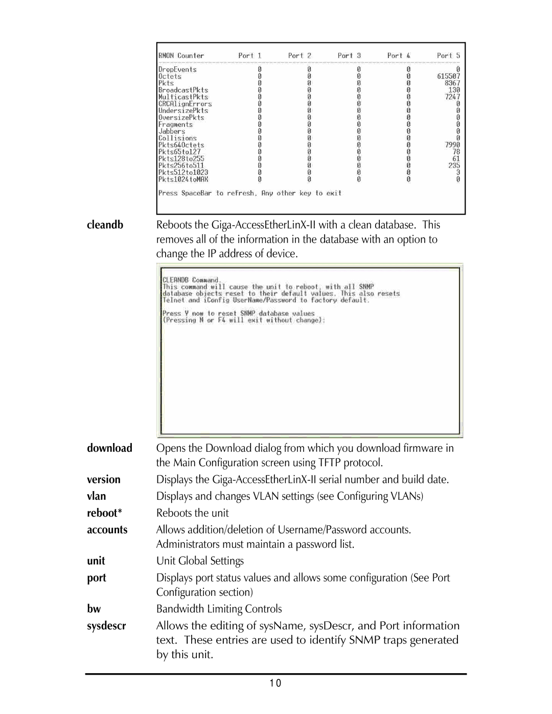 IMC Networks Giga-AcessEtherLinx-II operation manual Version 