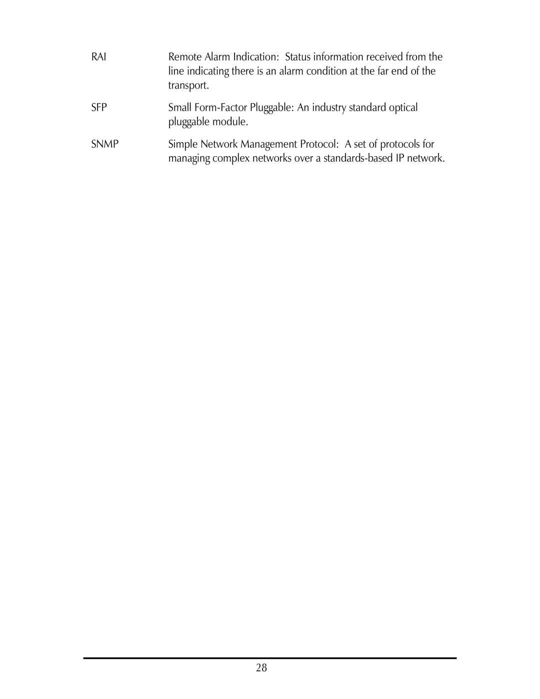 IMC Networks IE-IMCV-T1-MUX/4 operation manual Sfp 