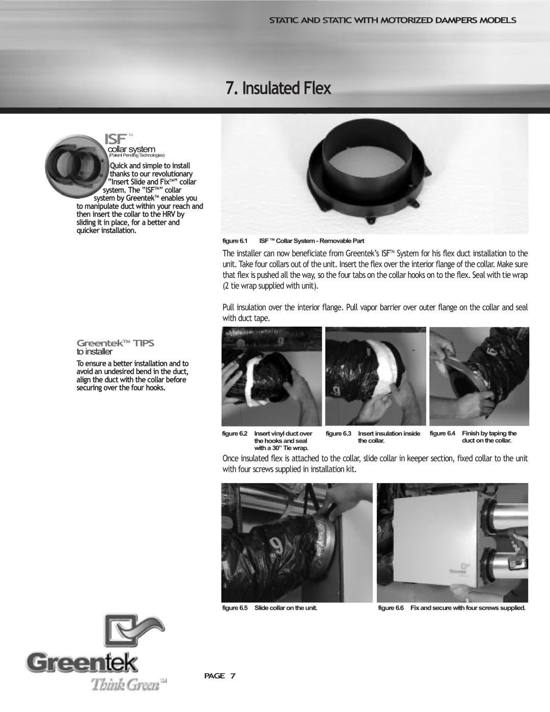 Imperial SHMTM manual Insulated Flex, Collar system 