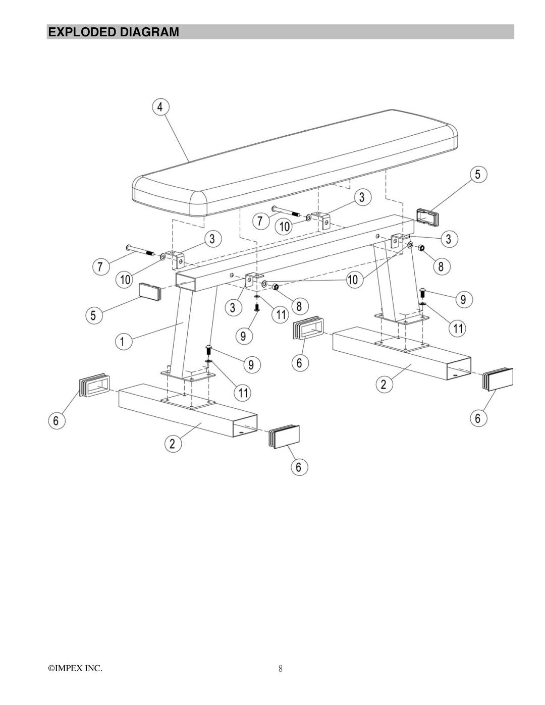 Impex ADI-416 manual Exploded Diagram 