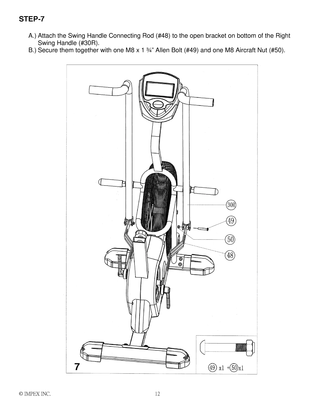 Impex AIR-1 manual Impex INC 