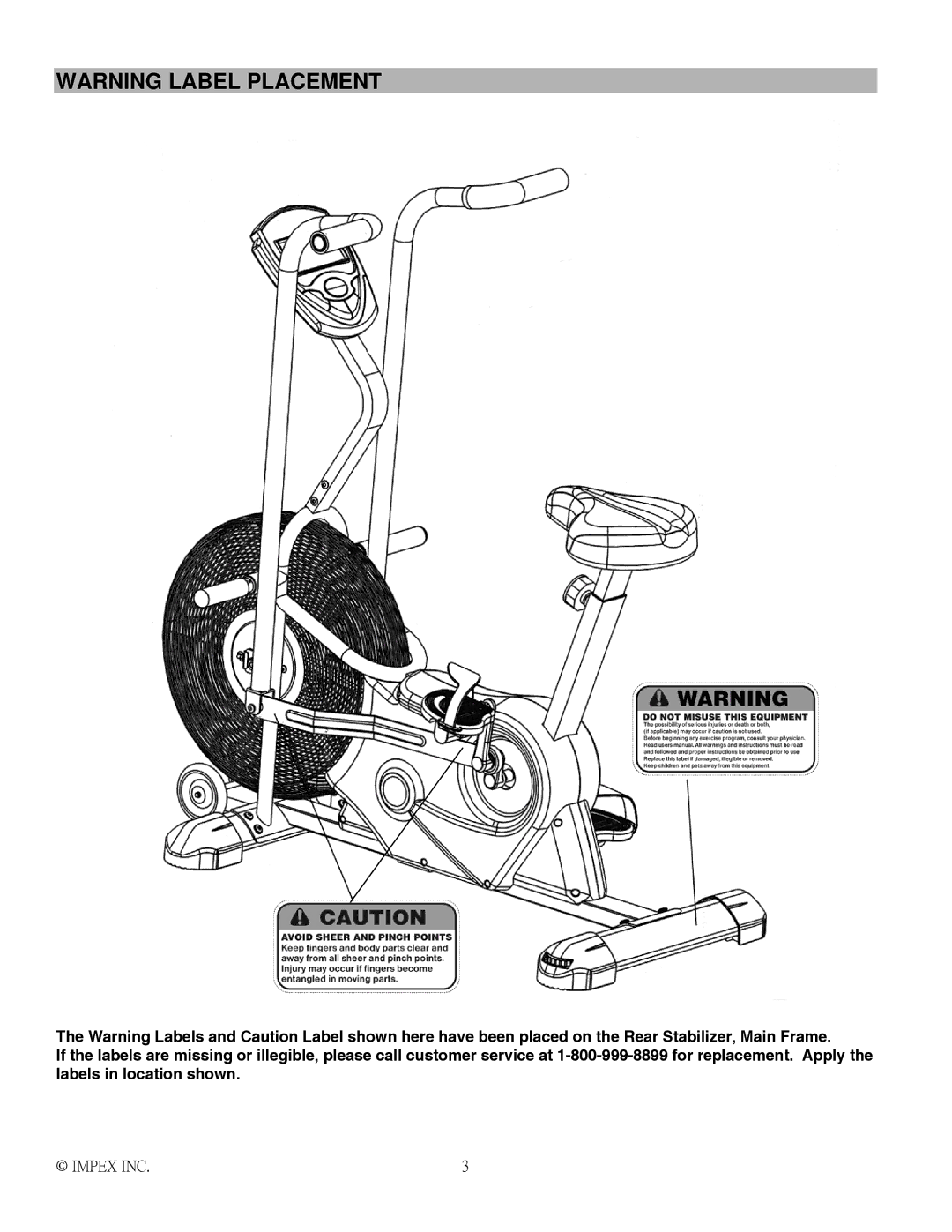 Impex AIR-1 manual Impex INC 