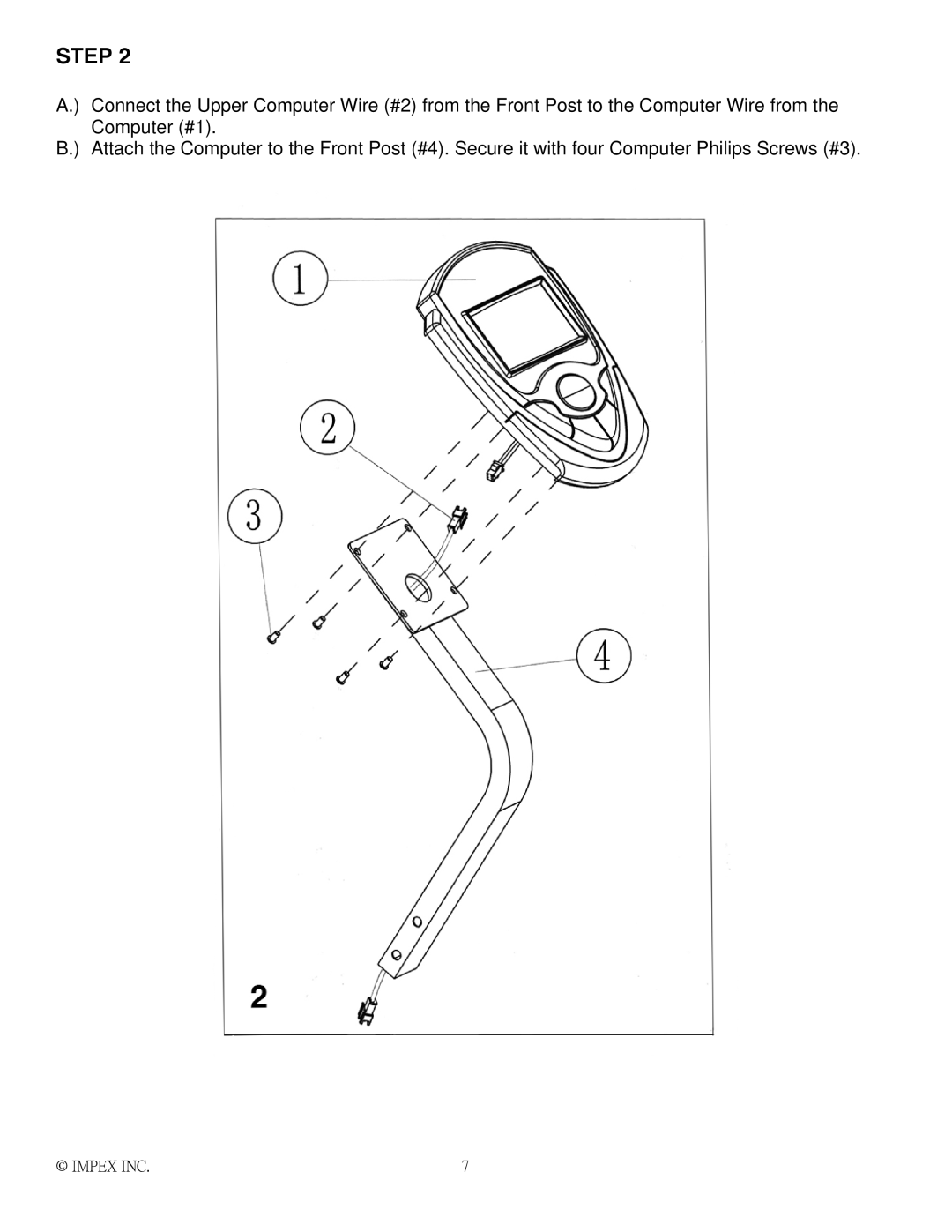 Impex AIR-1 manual Step 