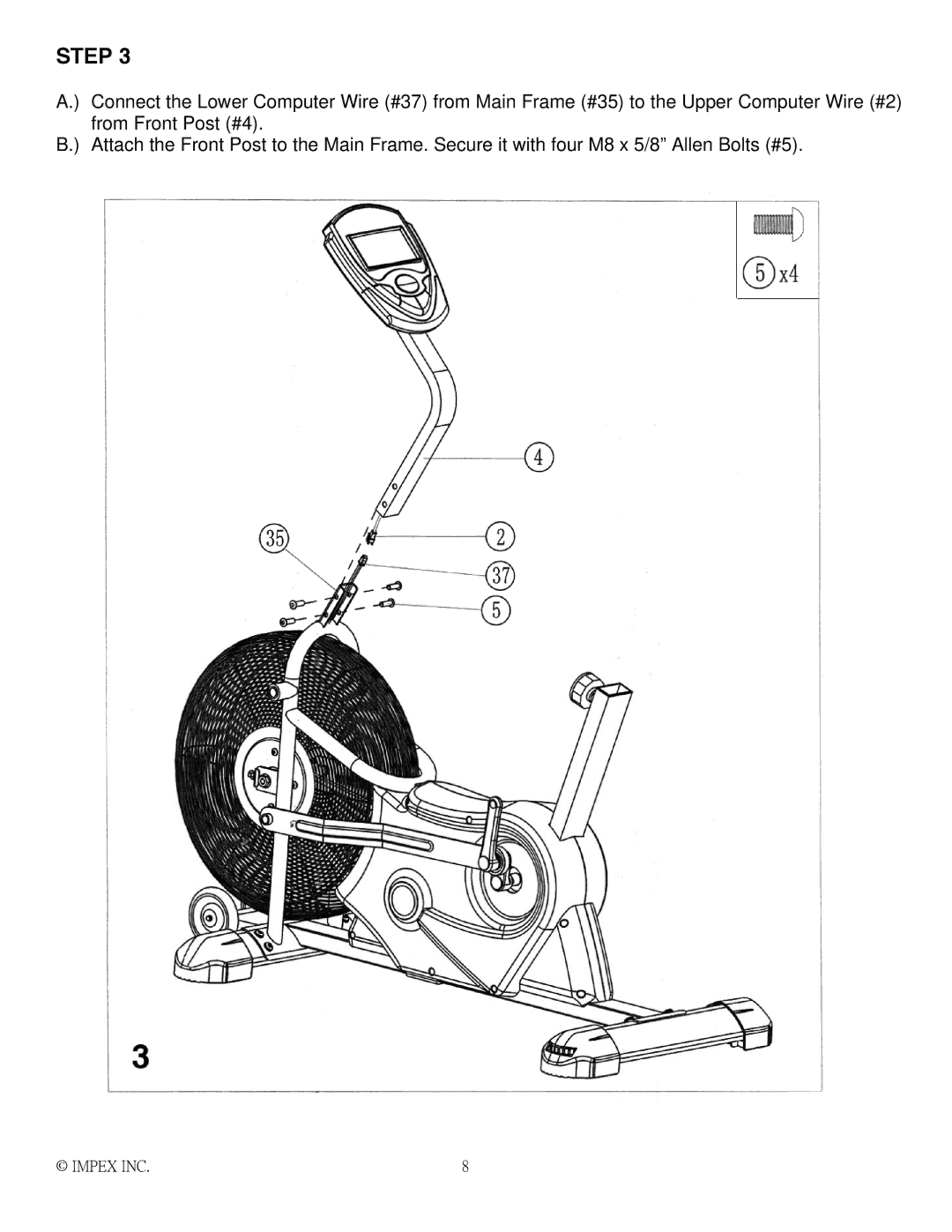 Impex AIR-1 manual Step 