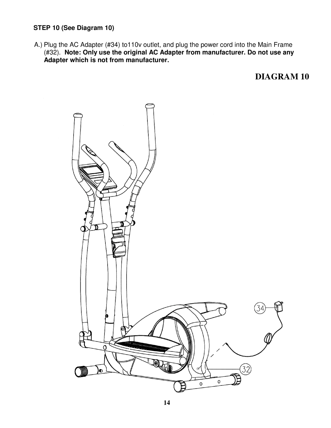 Impex BF-1200 manual Adapter which is not from manufacturer 