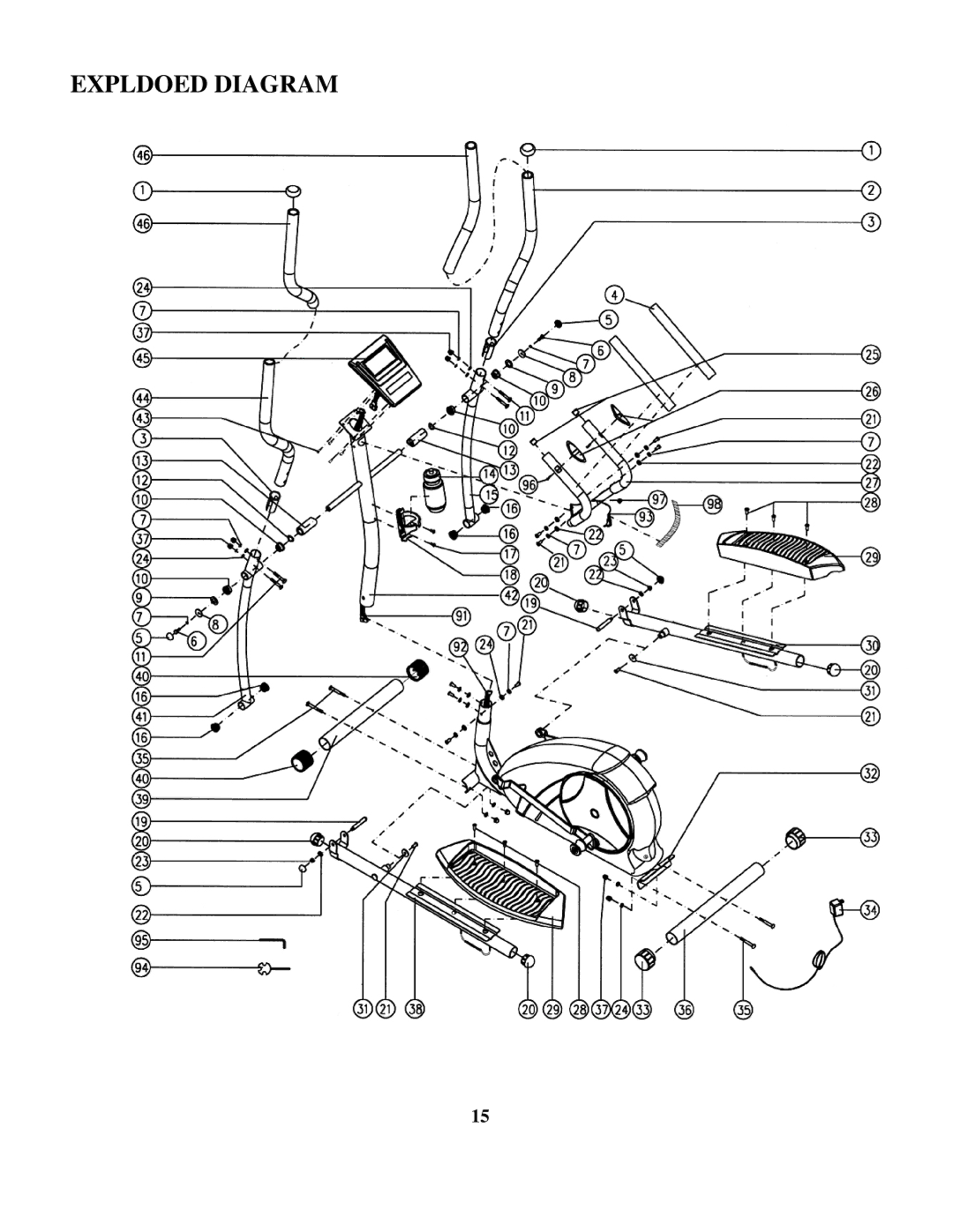 Impex BF-1200 manual Expldoed Diagram 