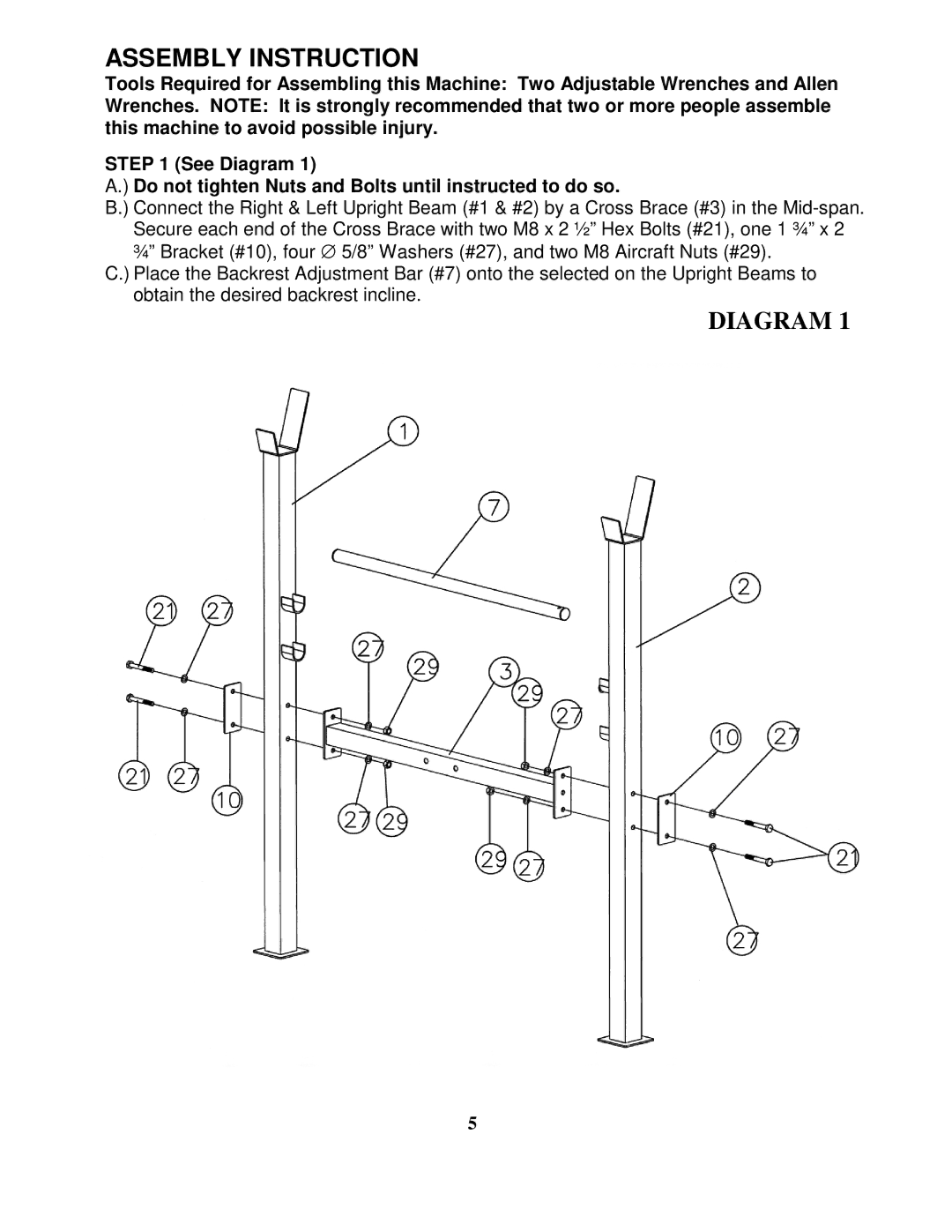 Impex CB-181 manual Assembly Instruction, Diagram 