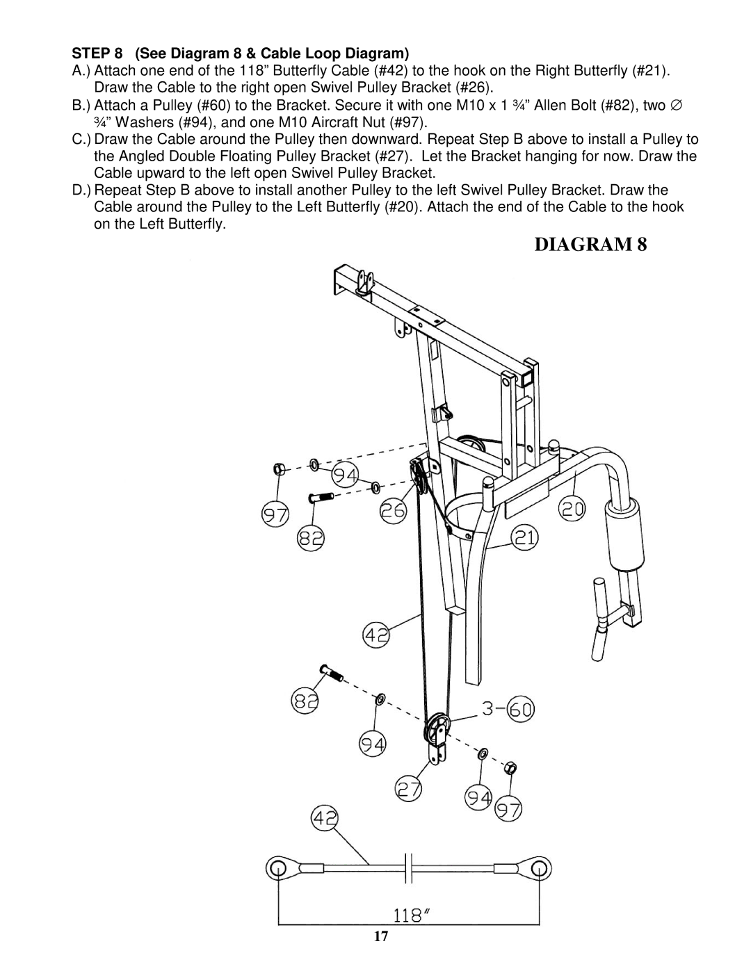 Impex EVE-1500 manual See Diagram 8 & Cable Loop Diagram 