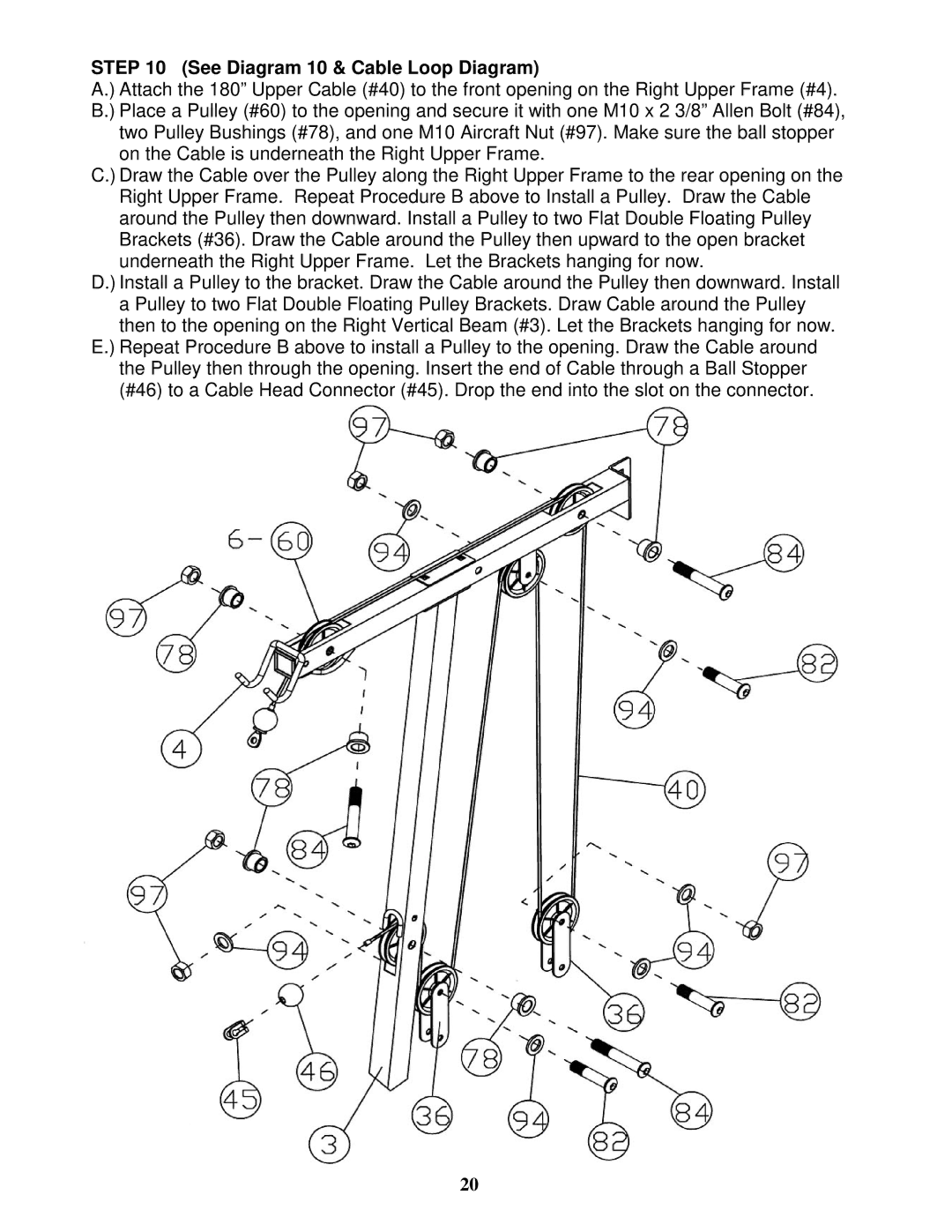 Impex EVE-1500 manual See Diagram 10 & Cable Loop Diagram 