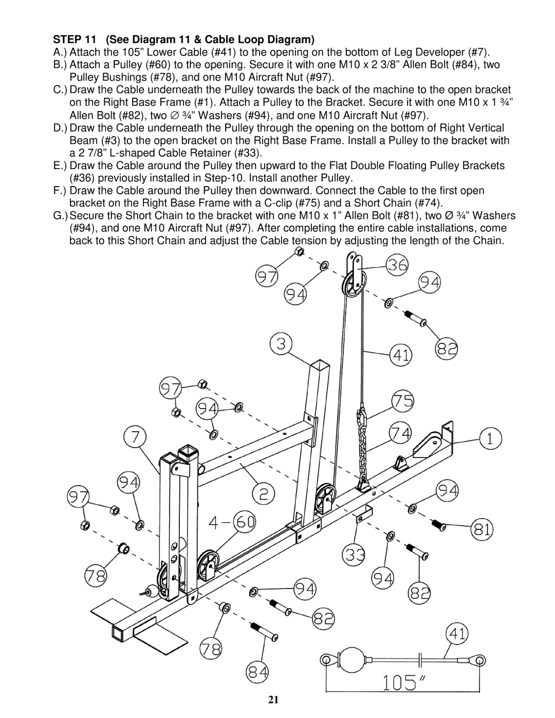 Impex EVE-1500 manual See Diagram 11 & Cable Loop Diagram 