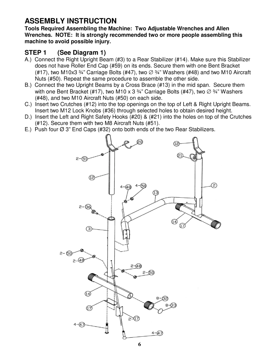 Impex EVE-840 manual Assembly Instruction 