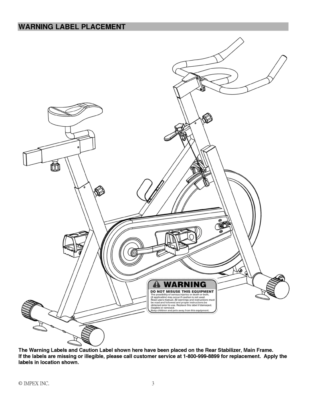 Impex H2502C manual Impex INC 