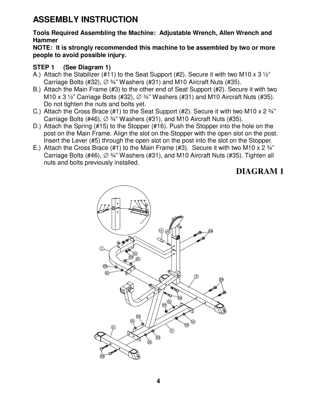 Impex IGS-04 manual Assembly Instruction 