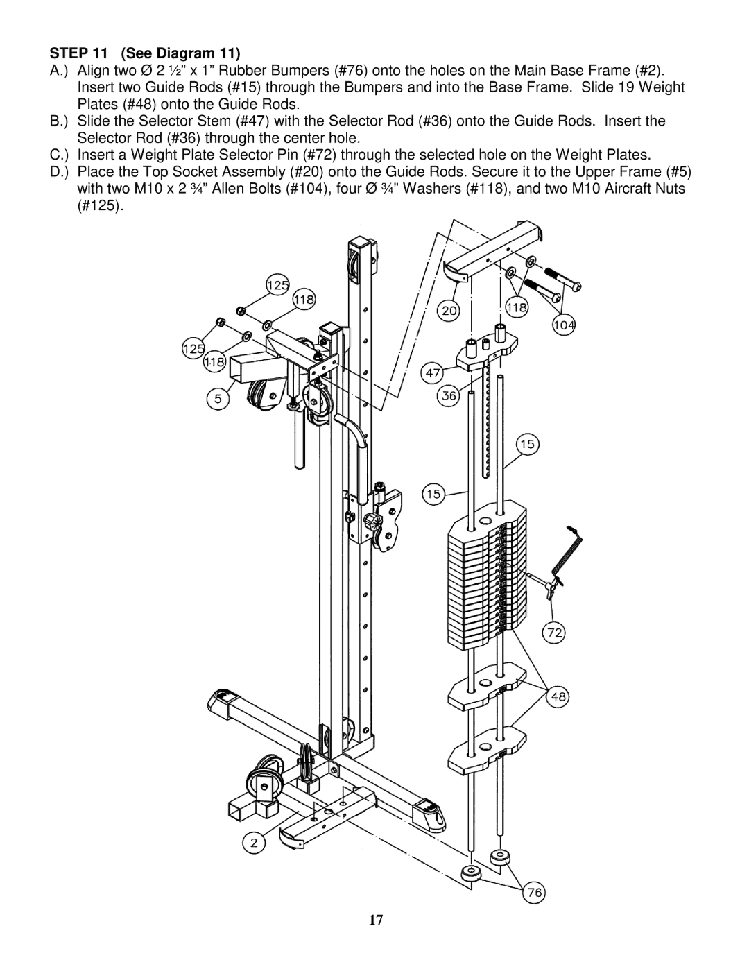 Impex IGS 16 manual See Diagram 