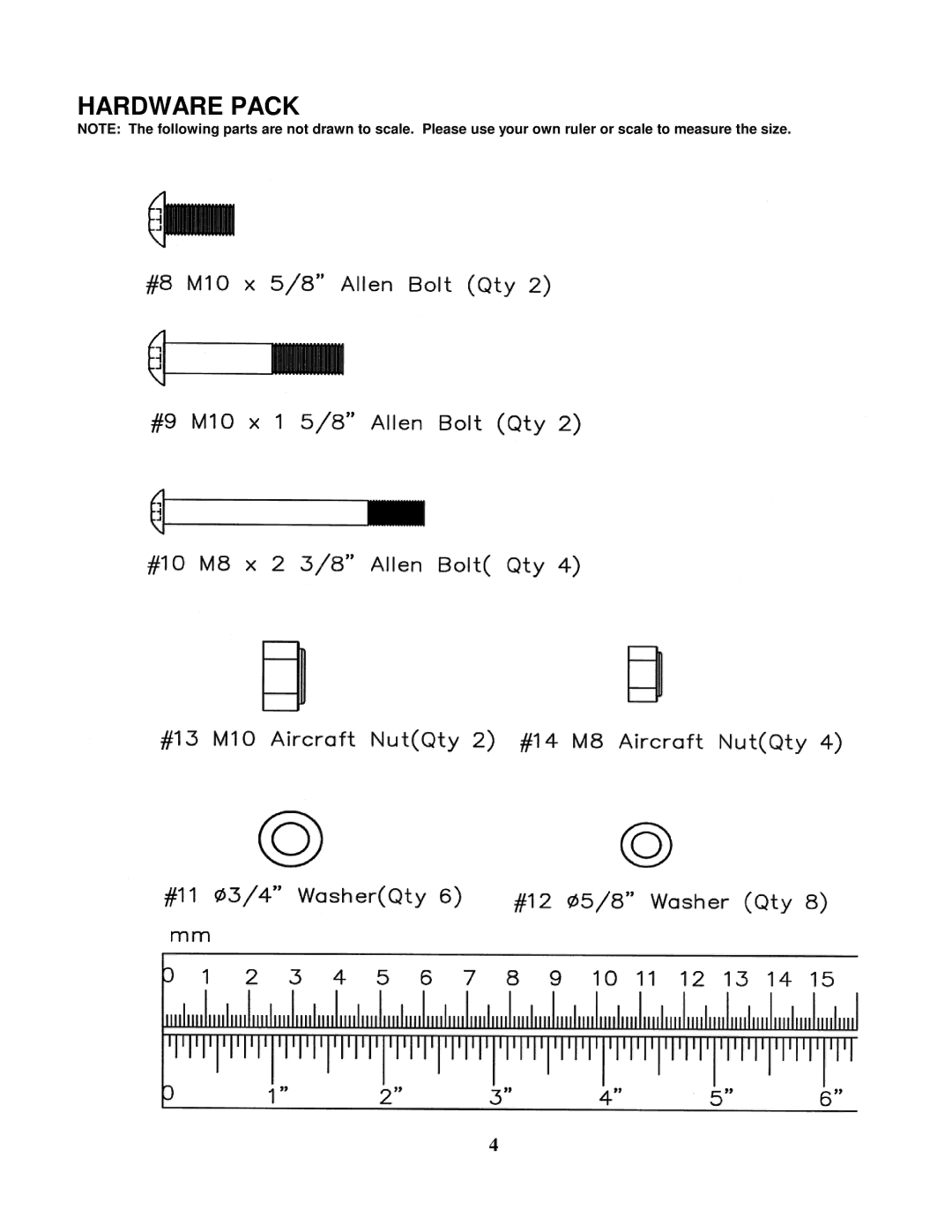 Impex IGS-43 manual Hardware Pack 