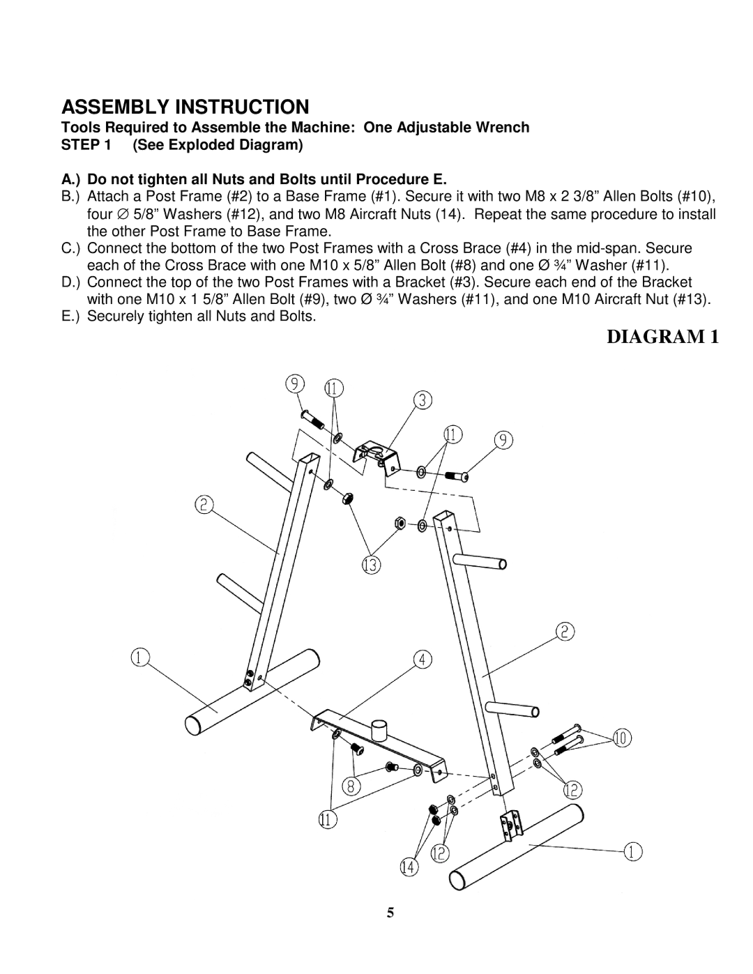 Impex IGS-43 manual Assembly Instruction 