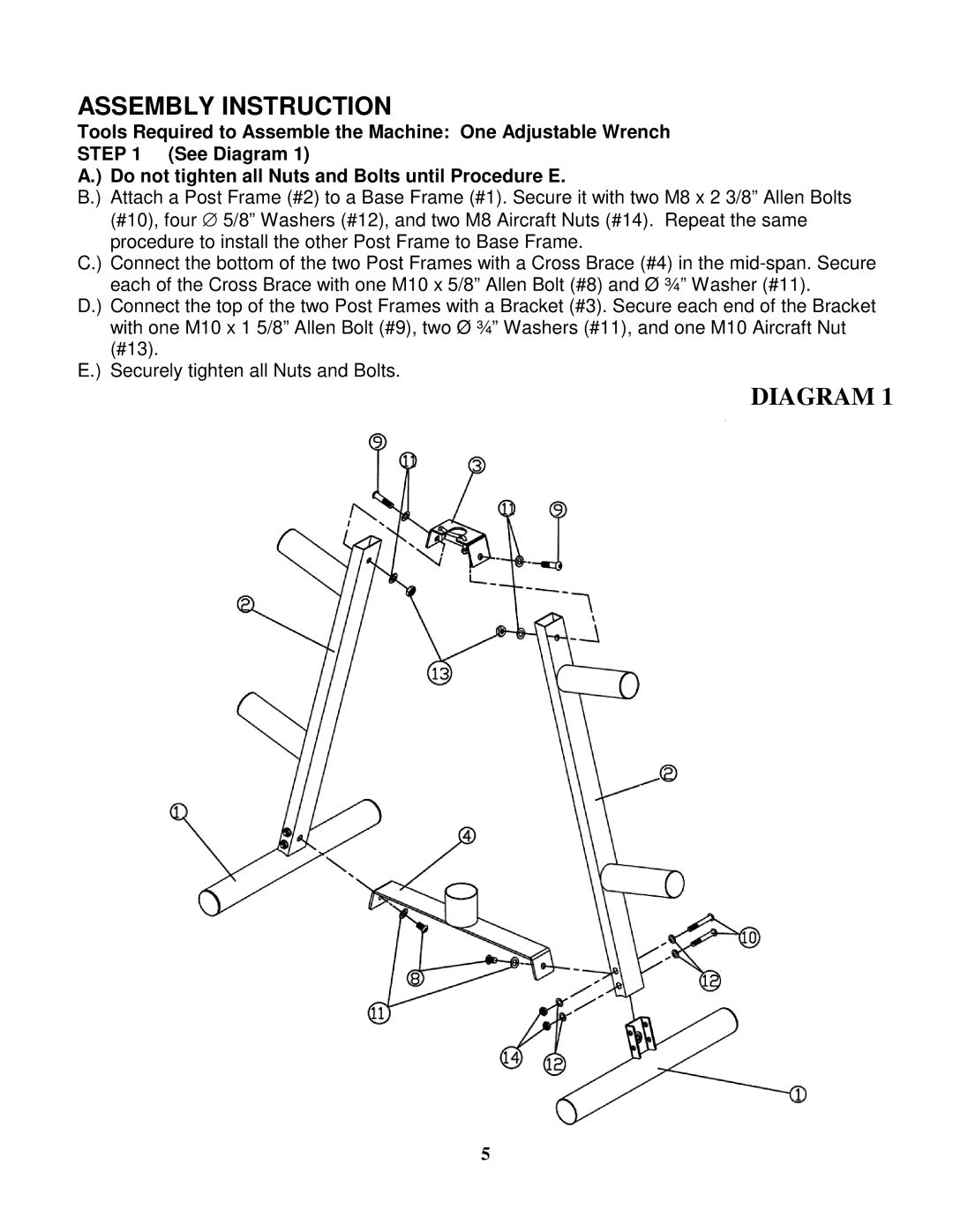 Impex IGS-46 manual Assembly Instruction 